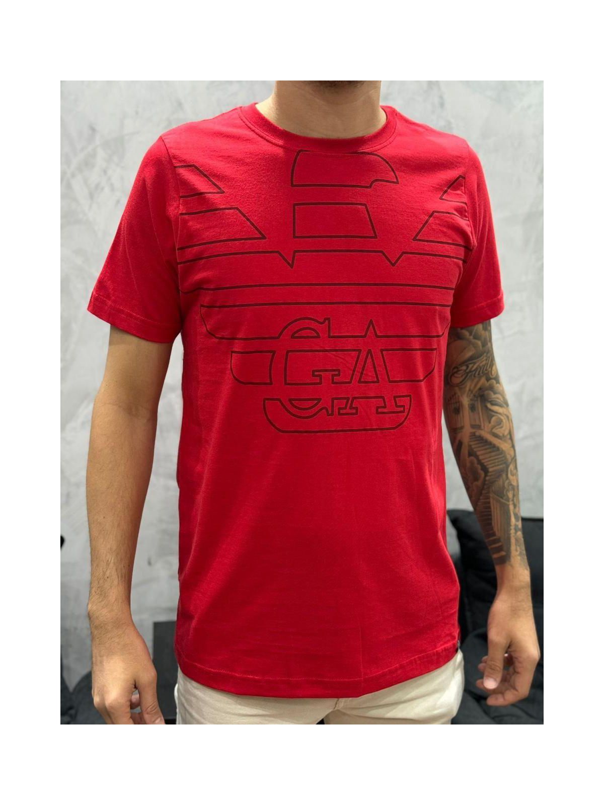 Camiseta Premium Armani Vermelho - 01151 - Conceito 62