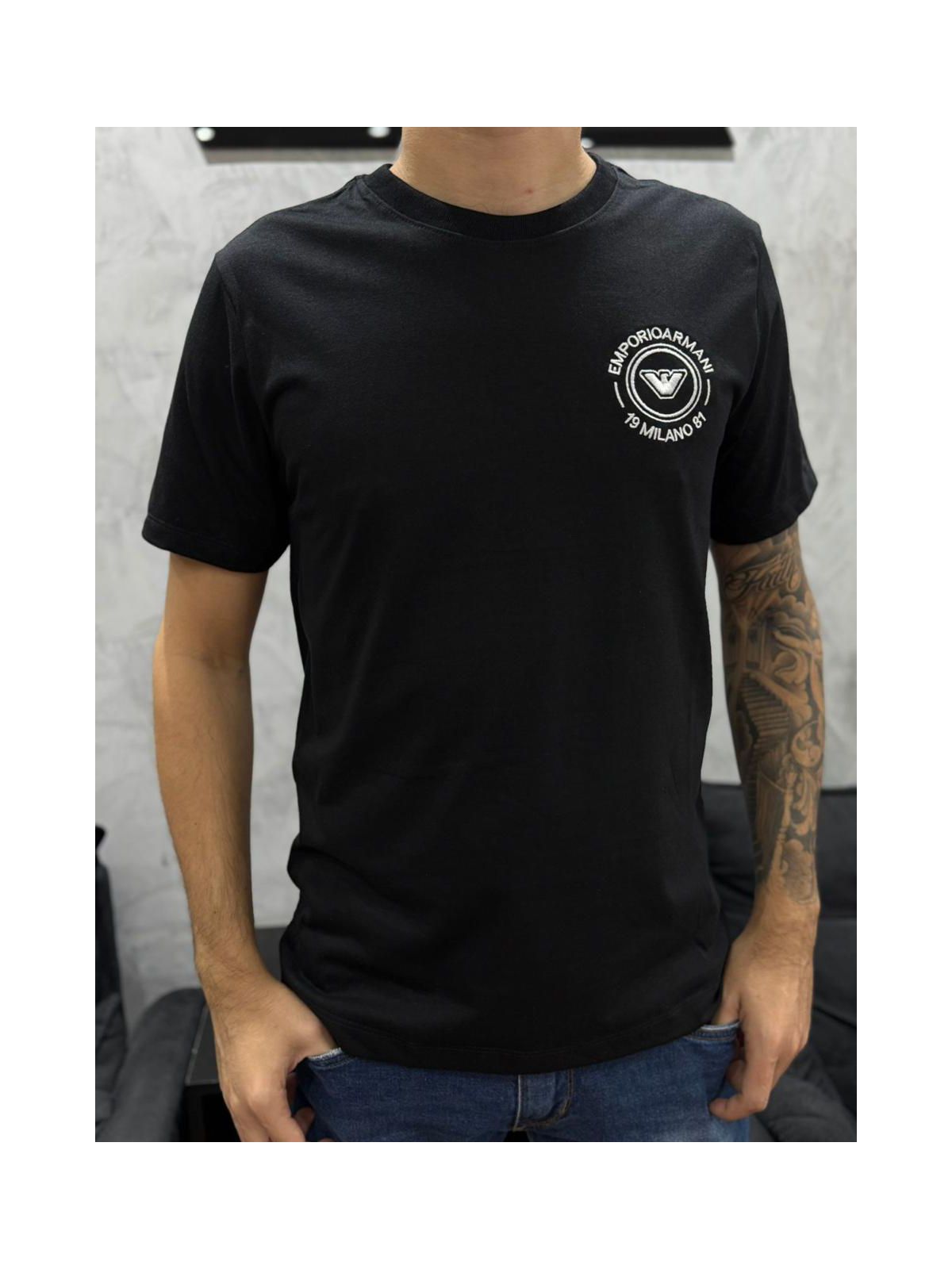 Camiseta Premium Armani Preto - 01170 - Conceito 62