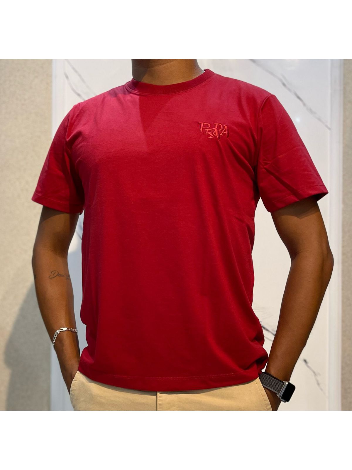 Camiseta Premium Prada Vinho - 01323 - Conceito 62