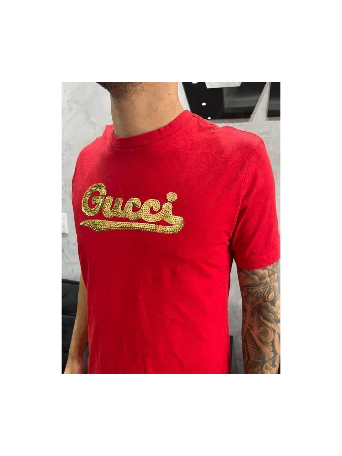 Camiseta Premium Gucci Vermelho - 01311 - Conceito 62