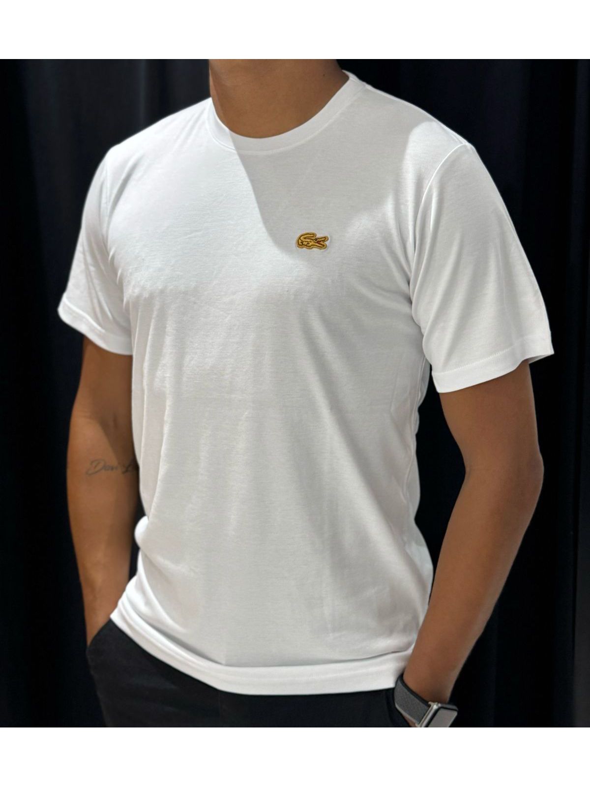 Camiseta Peruana Lcst Branco/Dourado - 01542 - Conceito 62