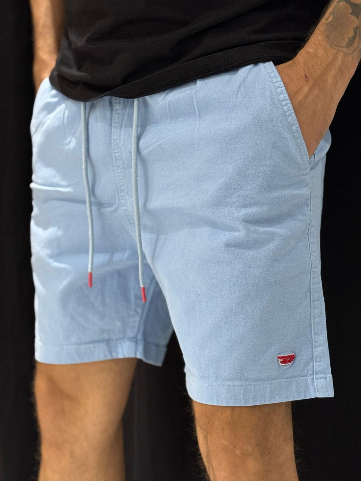 Short Sarja Dsl - Azul Claro - 01719 - Conceito 62