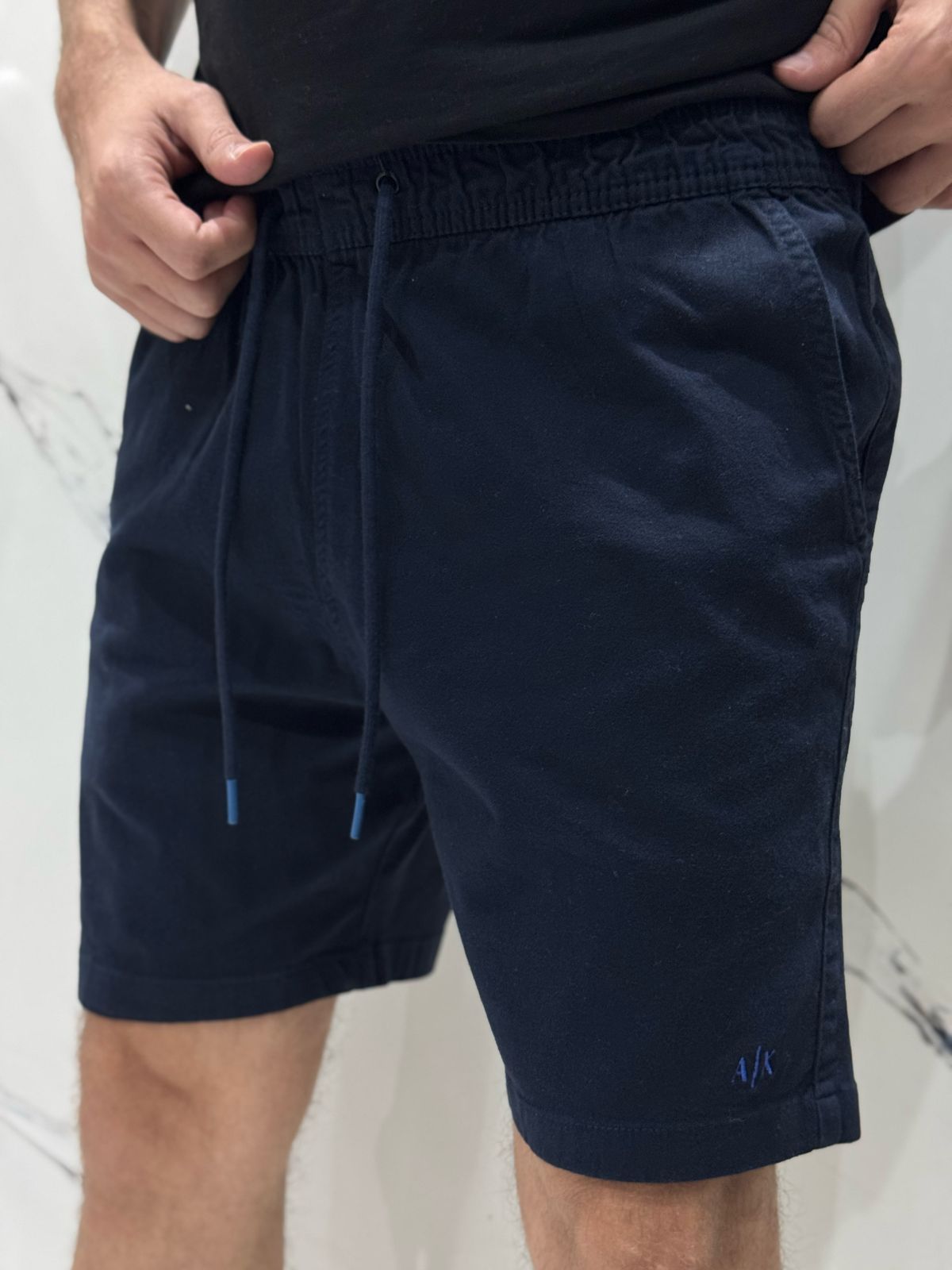 Short Sarja AX - Azul Escuro - 01725 - Conceito 62