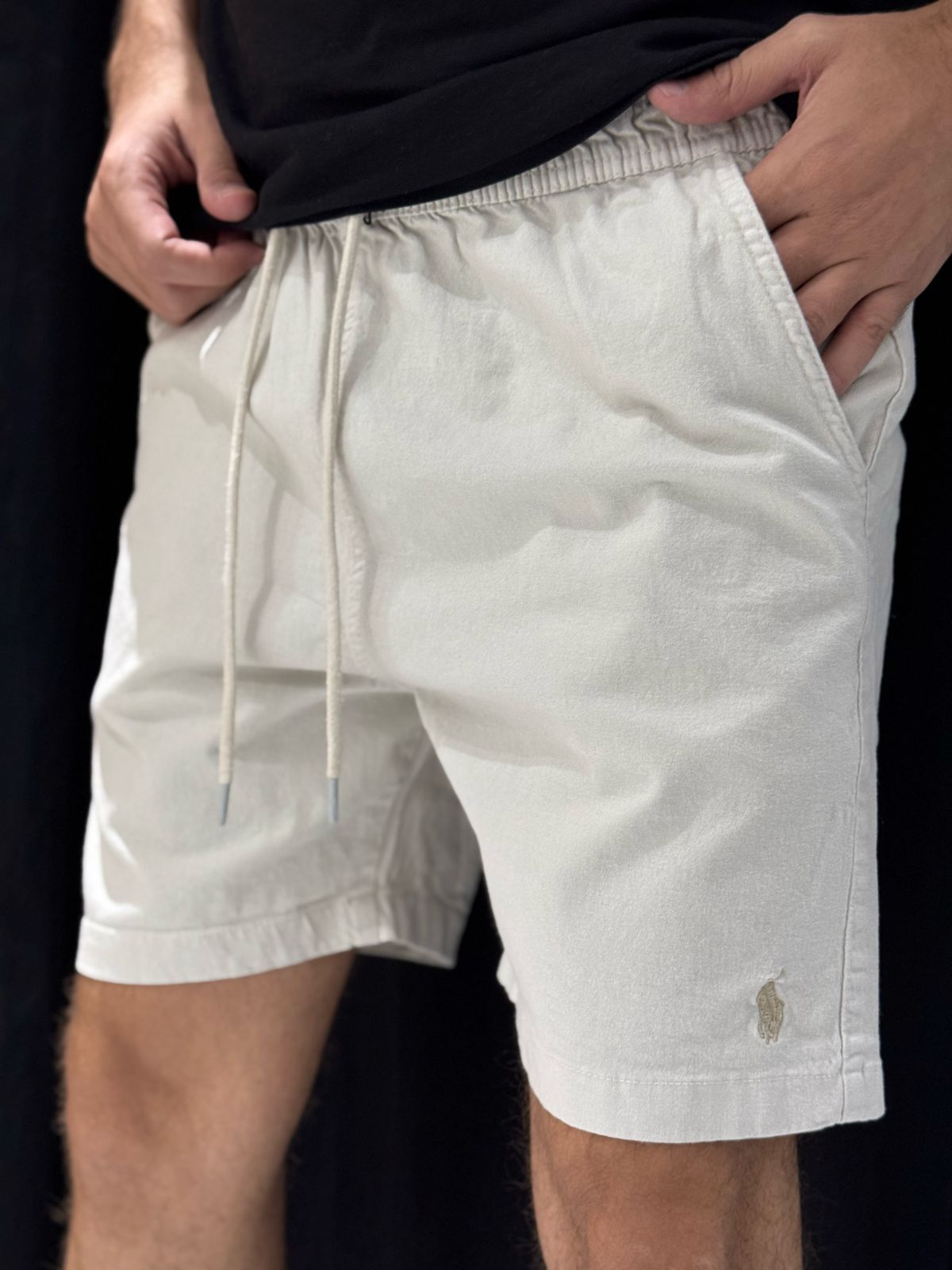 Short Sarja Ralph - Bege Claro - 01711 - Conceito 62