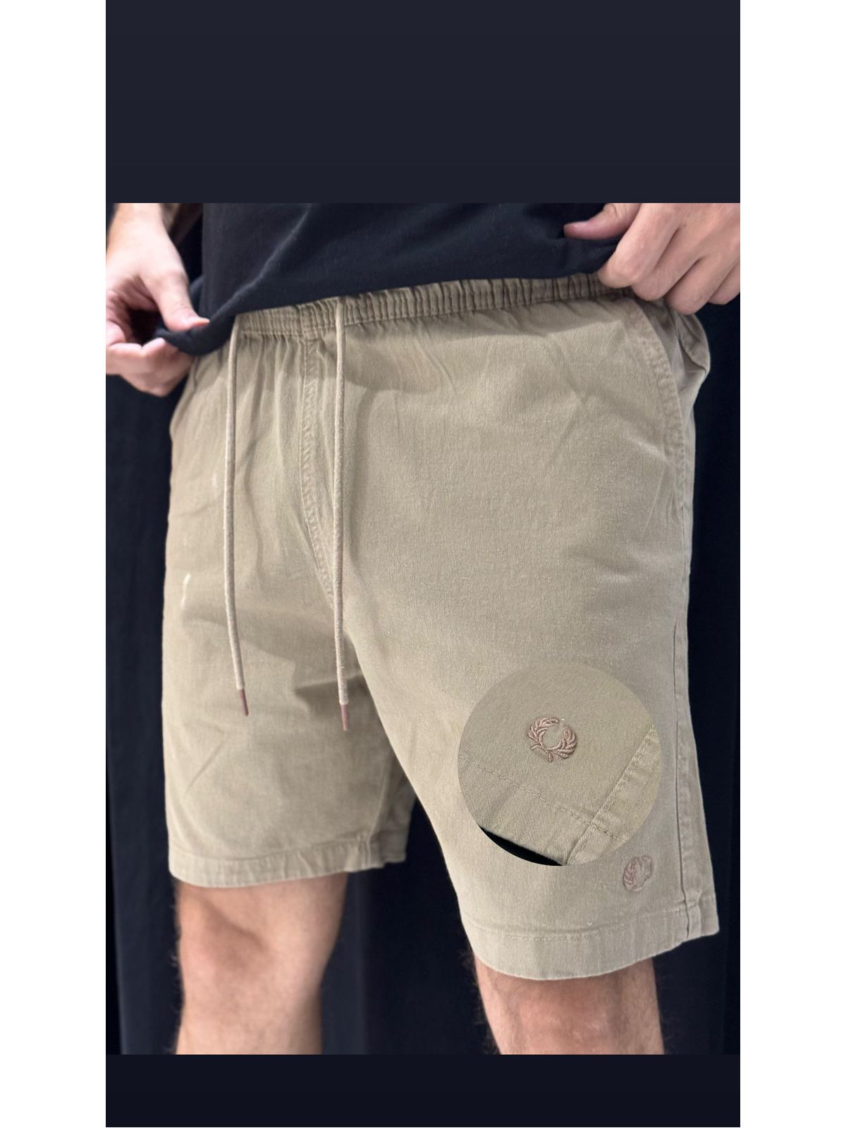 Short Sarja Fred - Bege Escuro - 01729 - Conceito 62