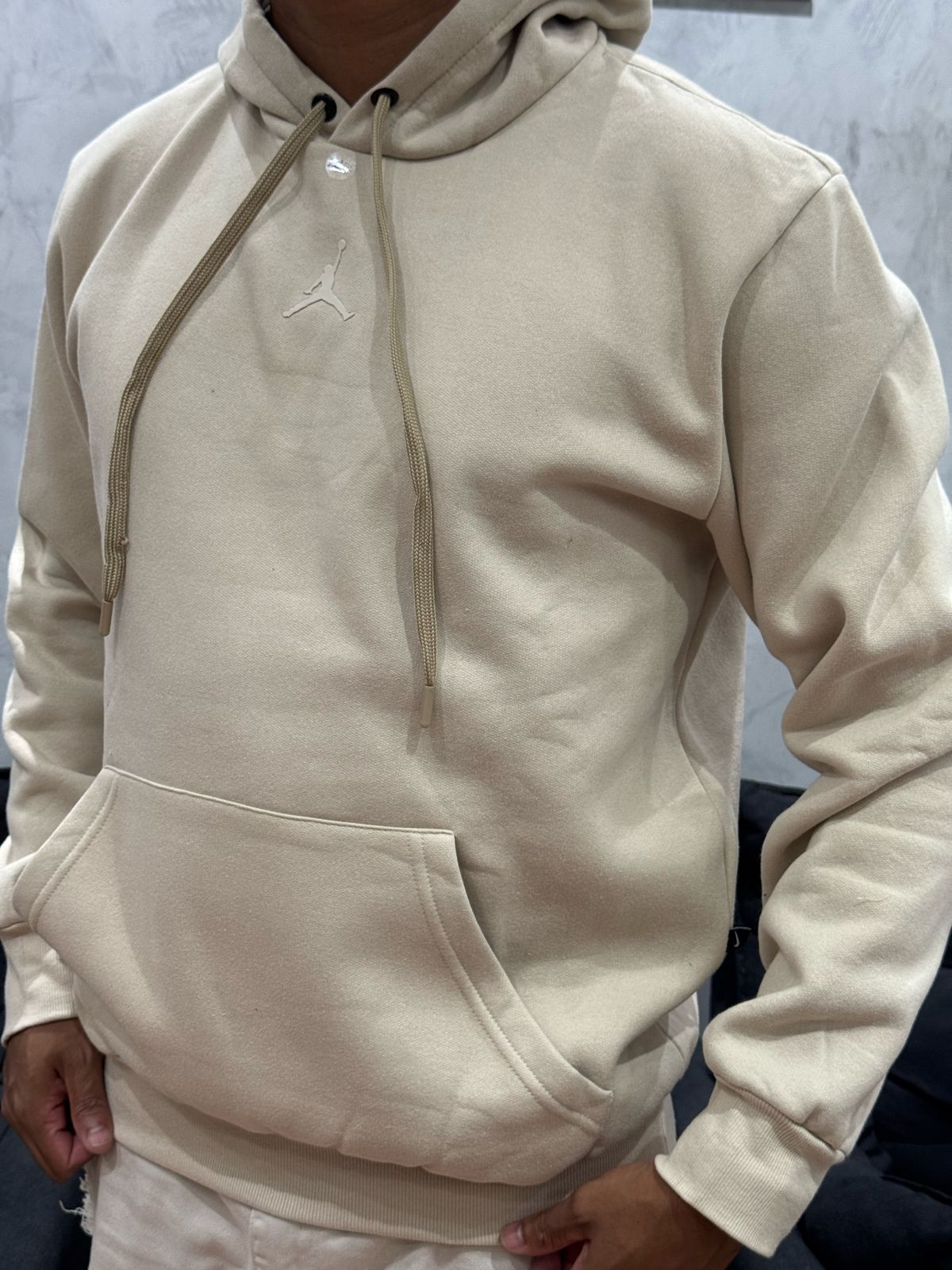 Blusão Moletom Nike - Bege - 01787 - Conceito 62