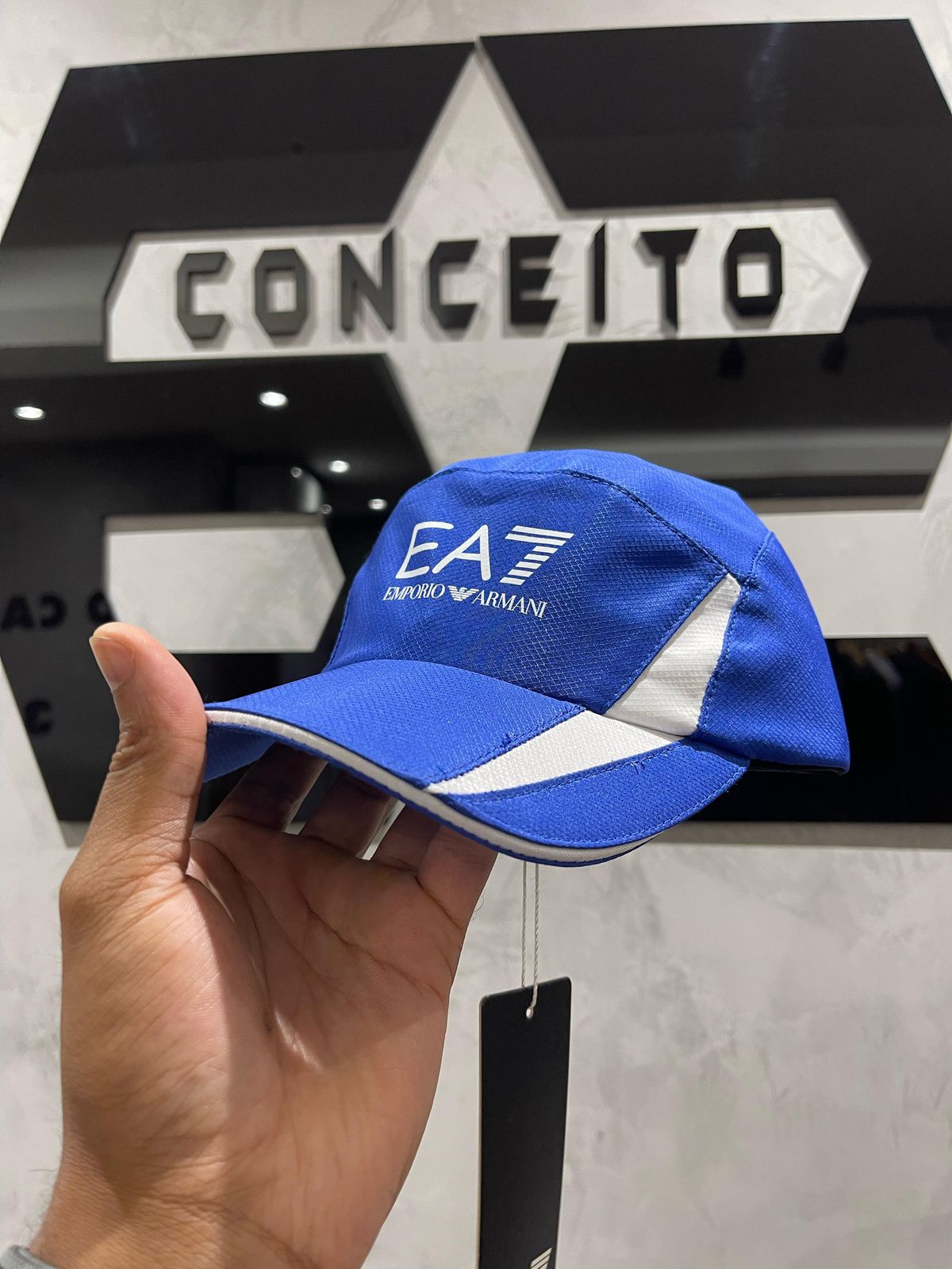 Boné Ea7 - Azul Claro/branco - 01819 - Conceito 62