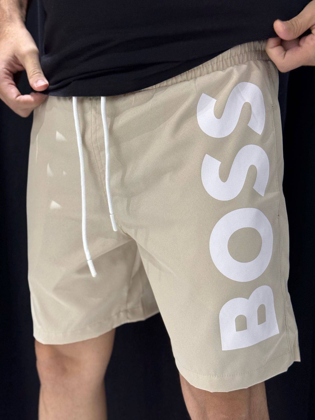 Short Griffe BSS - Bege - 01834 - Conceito 62