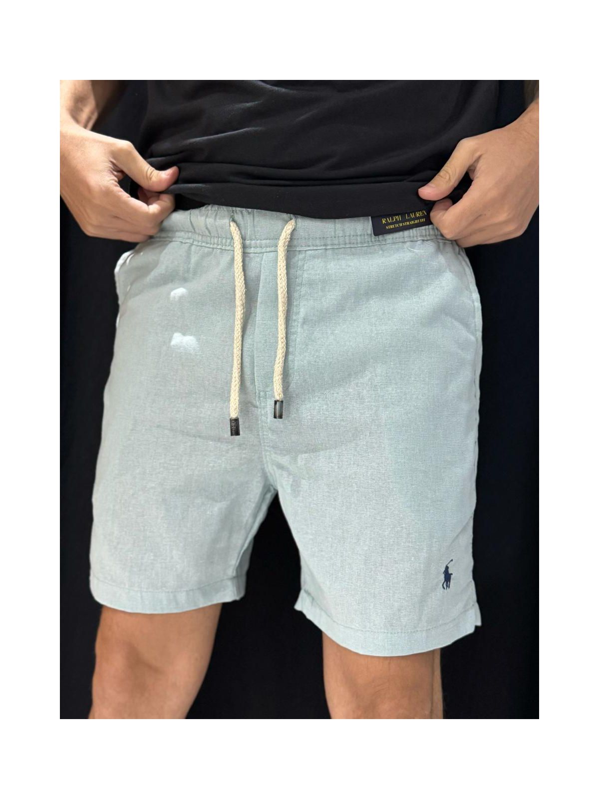 Short linho Ralph - Azul Claro - 02137 - Conceito 62