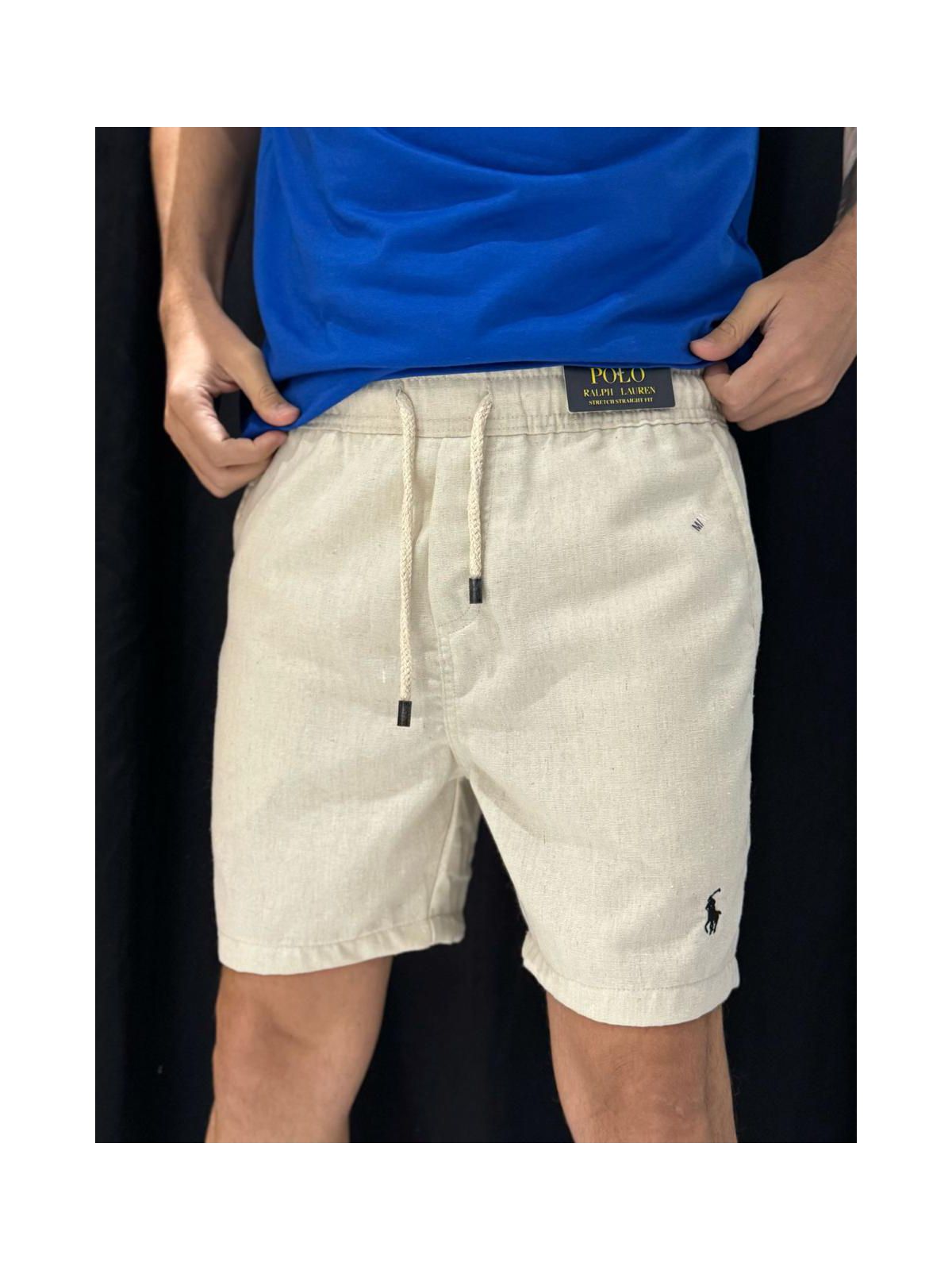 Short linho Ralph - Bege - 02142 - Conceito 62