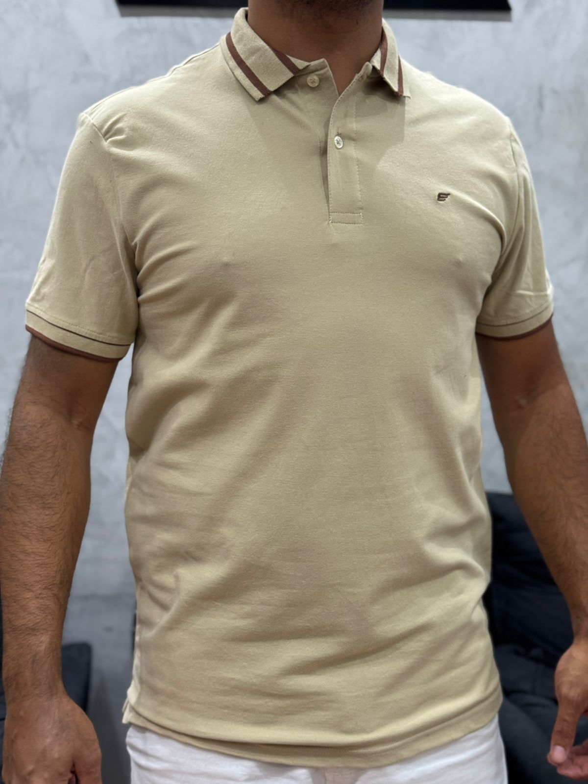 Polo Premium Ells - Bege - 02271 - Conceito 62