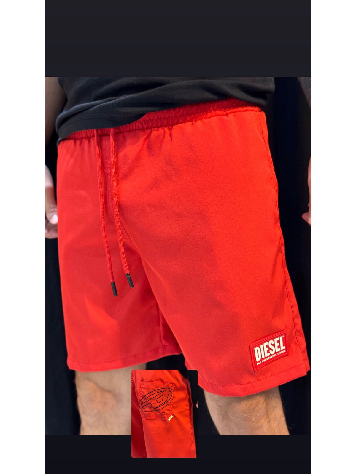 Short Griffe DSL - Vermelho - 02438 - Conceito 62
