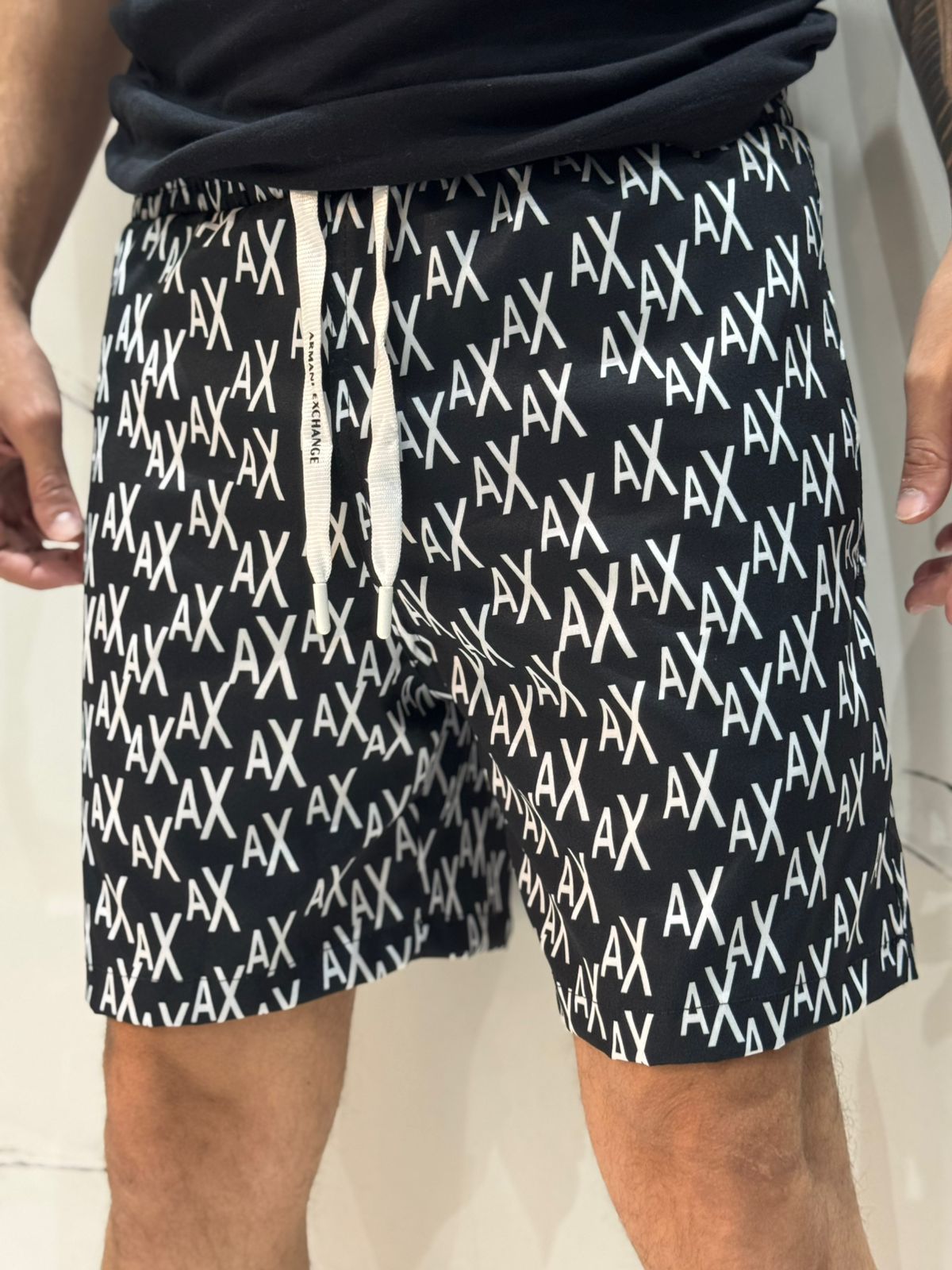 Short Griffe AX - Preto/Branco - 02439 - Conceito 62