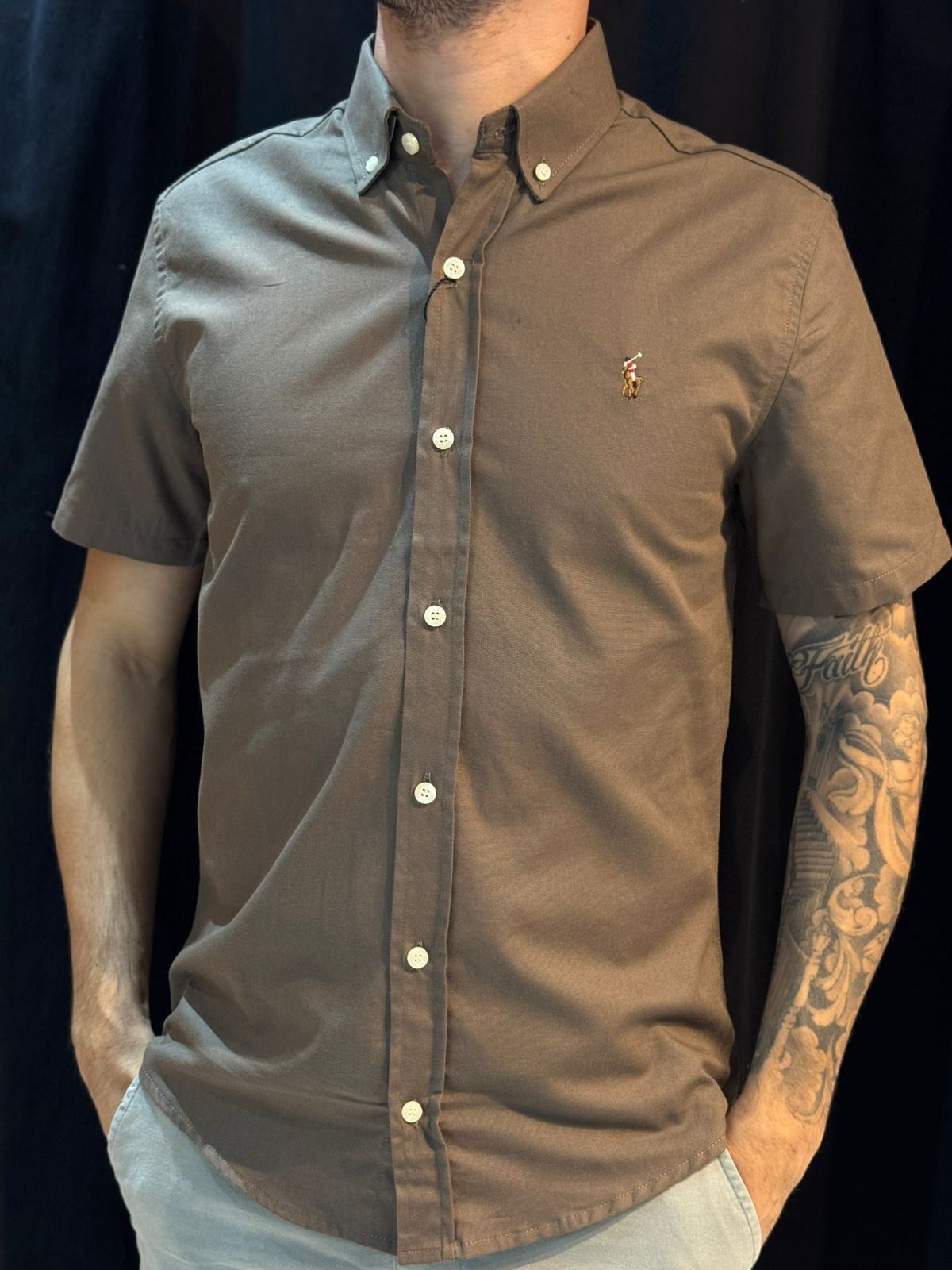 Camisa Social Ralph - Marrom - 02612 - Conceito 62