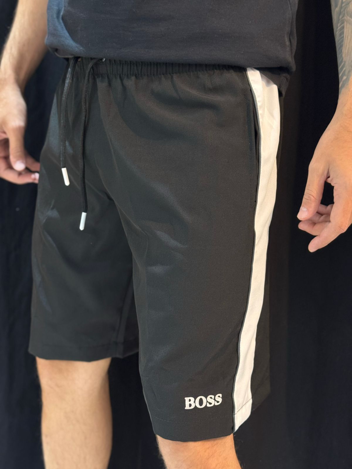 Short Premium BSS - Preto/Branco - 03211 - Conceito 62