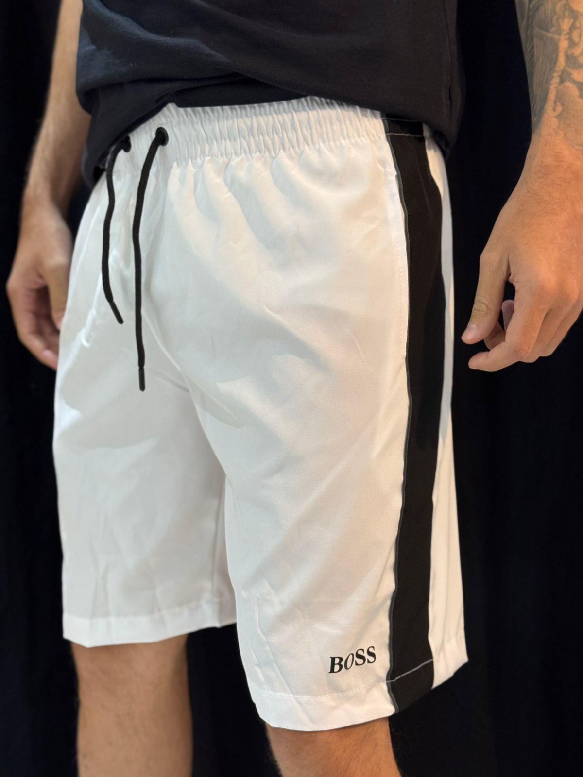 Short Premium BSS - Branco/Preto - 03215 - Conceito 62