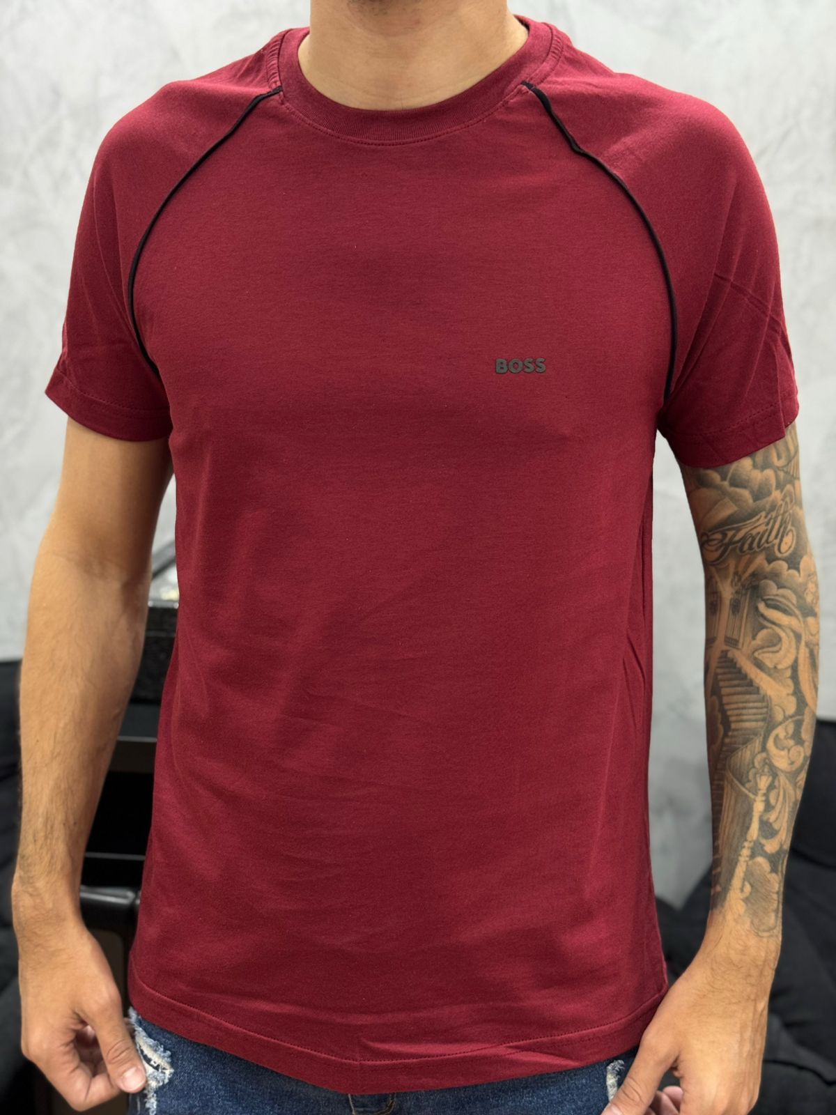 Camiseta Premium BSS - Vinho - 03351 - Conceito 62