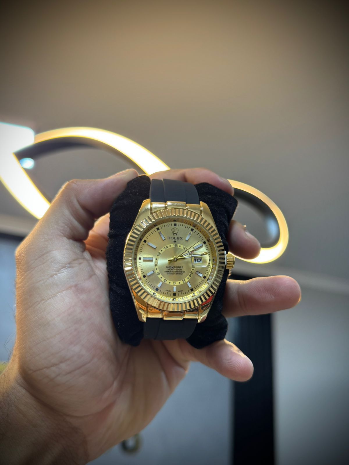 Relógio Rolex - Preto/Dourado - 03429 - Conceito 62