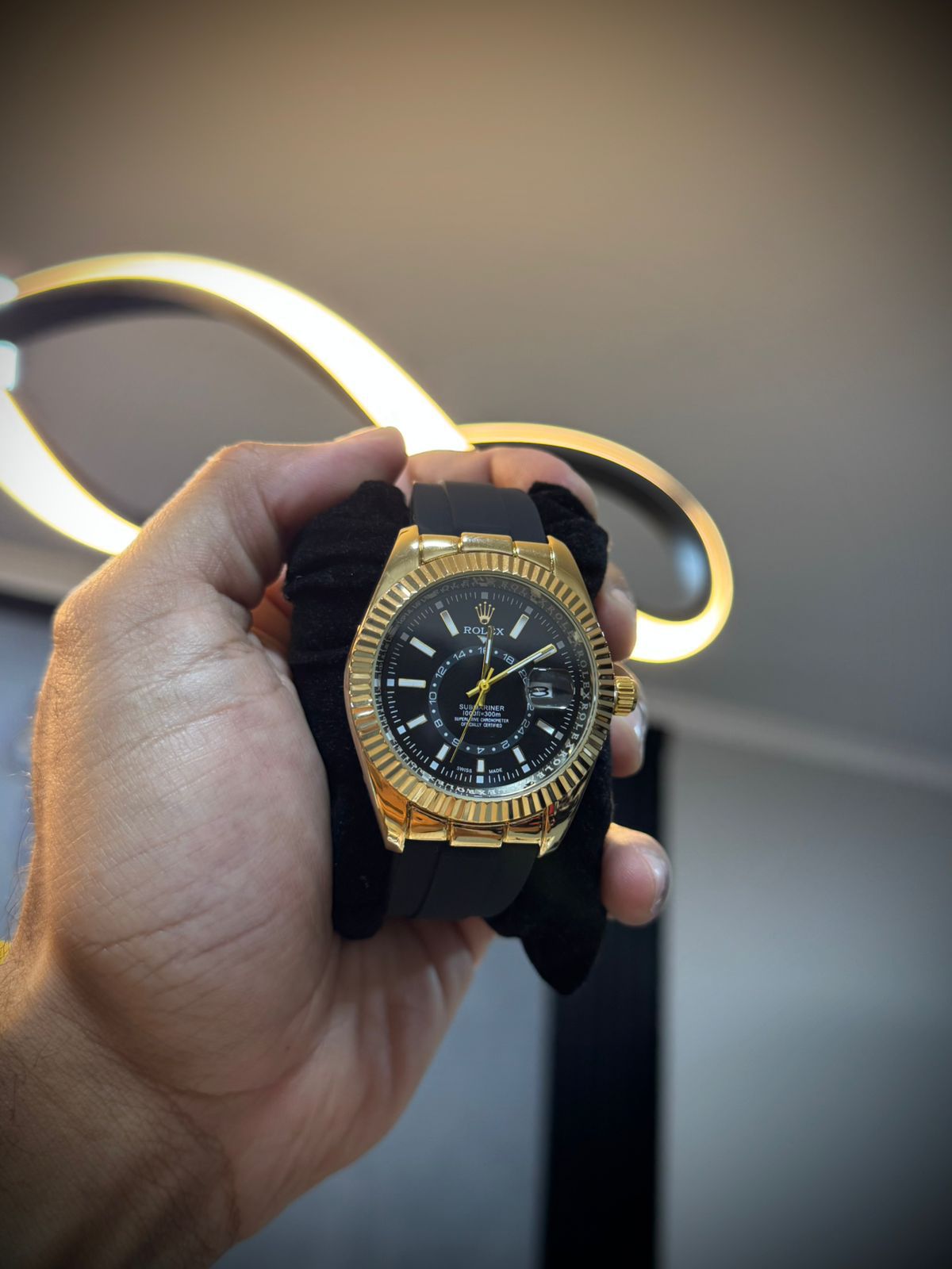 Relógio Rolex - Preto/Dourado - 03430 - Conceito 62