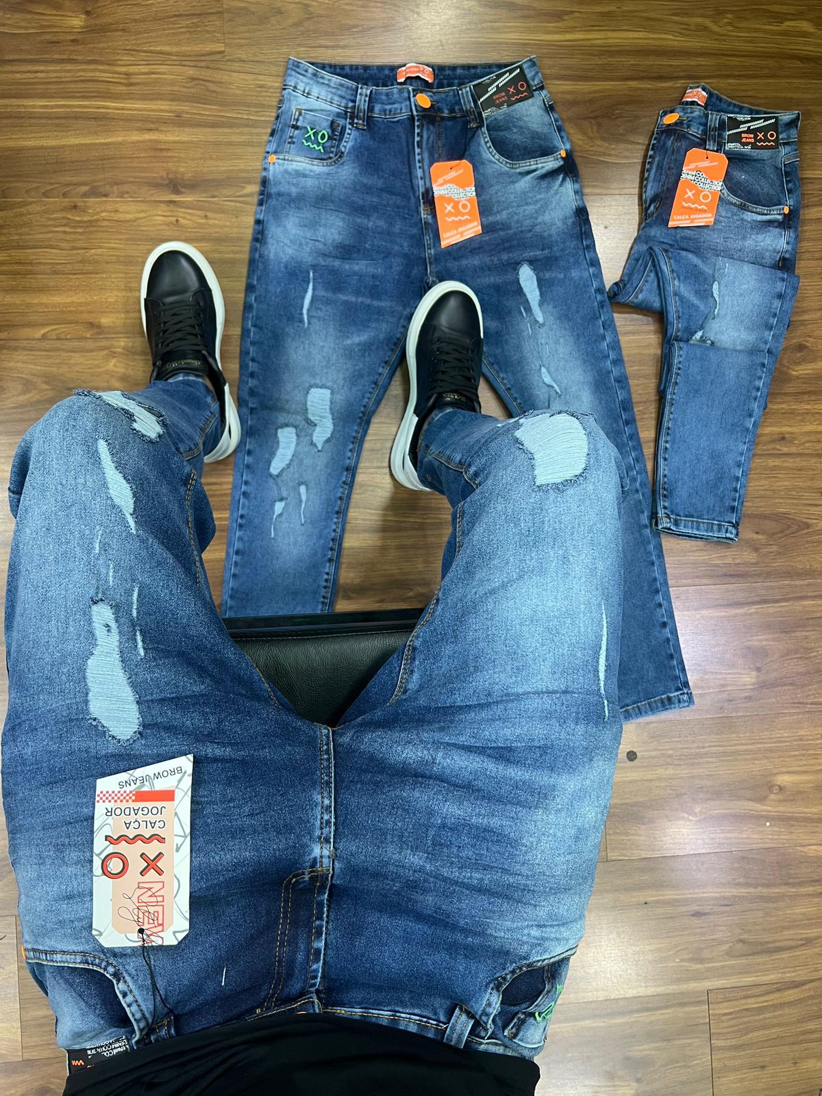 Calça Jeans Jogador - 03679 - Conceito 62