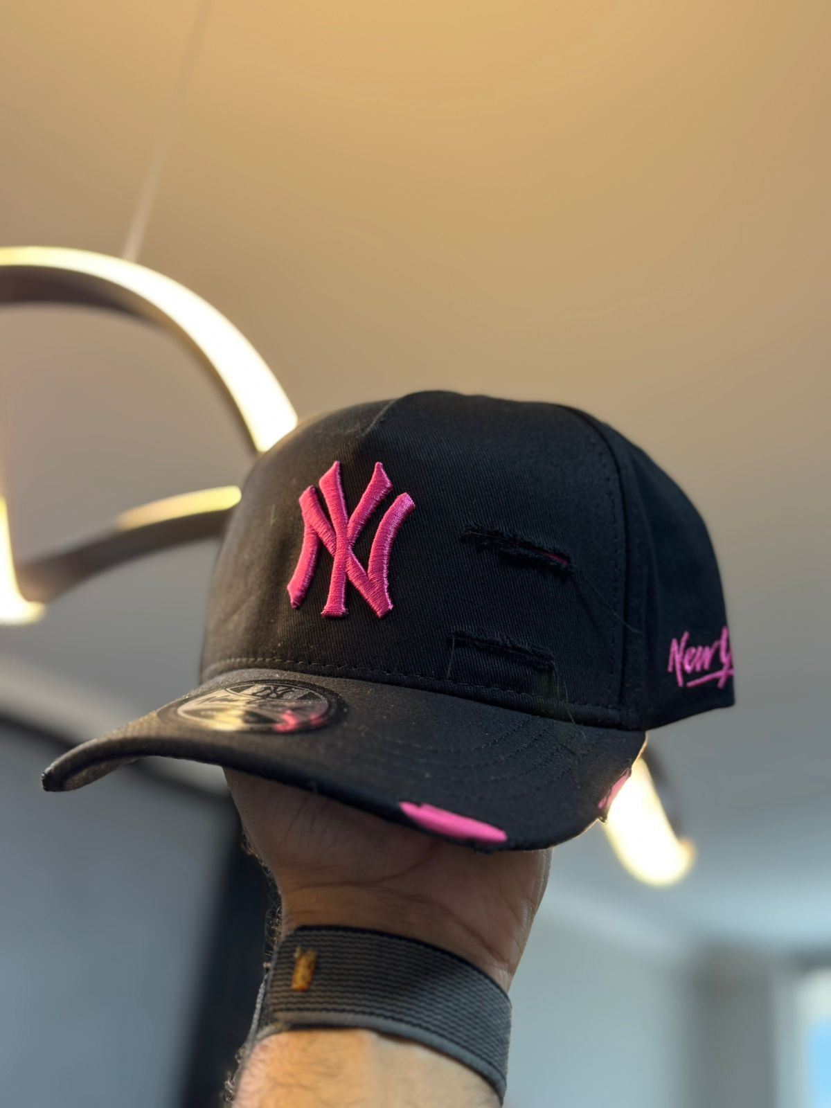 Boné New - Preto/rosa - 03747 - Conceito 62