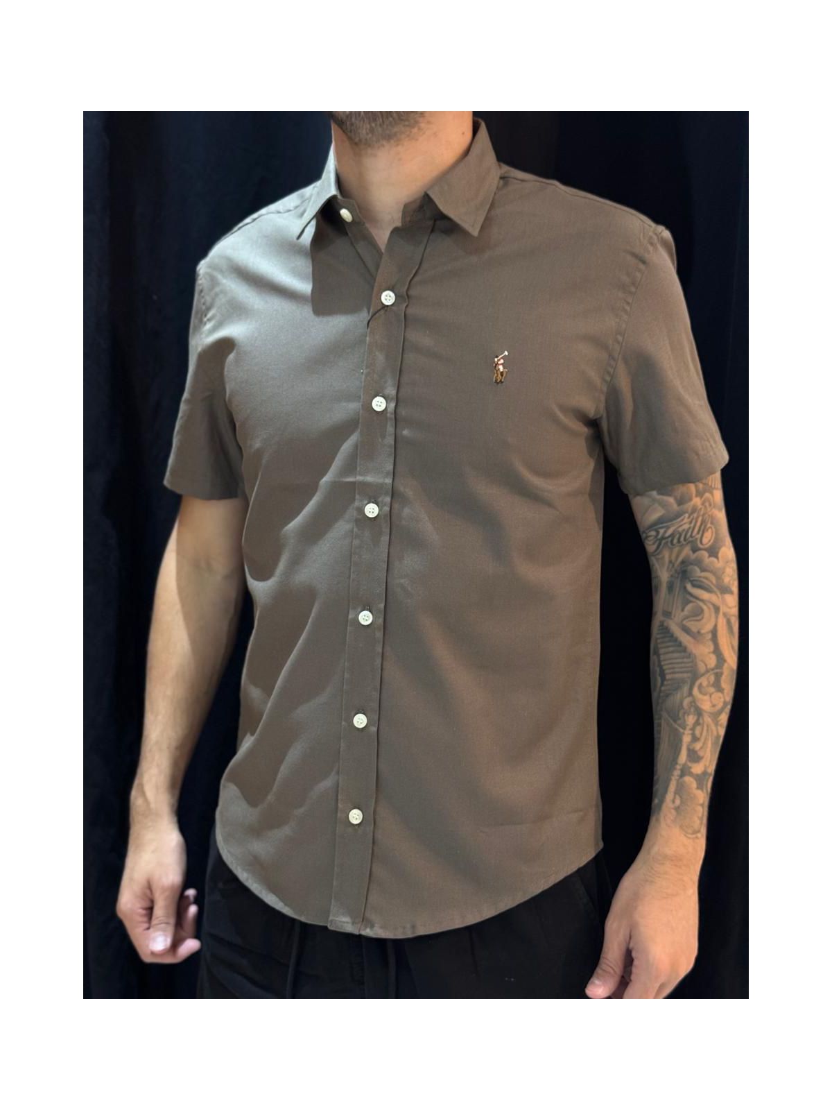 Camisa Social Ralph - Marrom - 03840 - Conceito 62