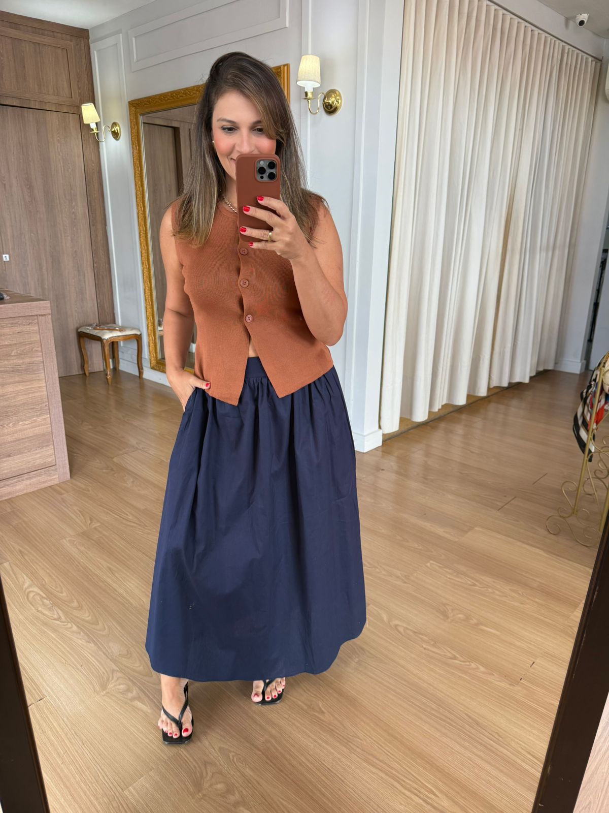 COLETE MODAL - TERRA COTA - Espasso Bela | Moda Feminina