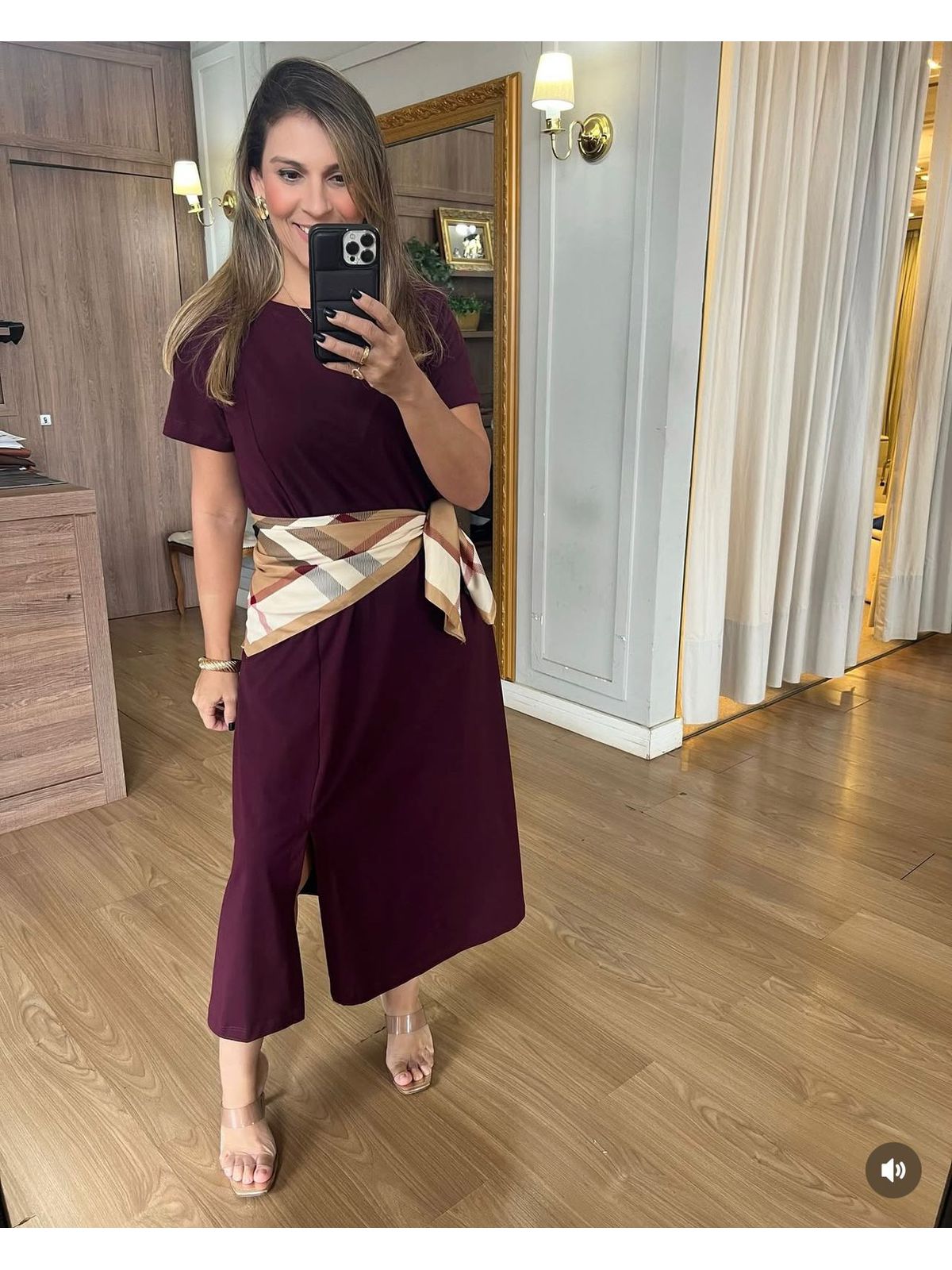 VESTIDO FENDA - MARSALA - Espasso Bela | Moda Feminina