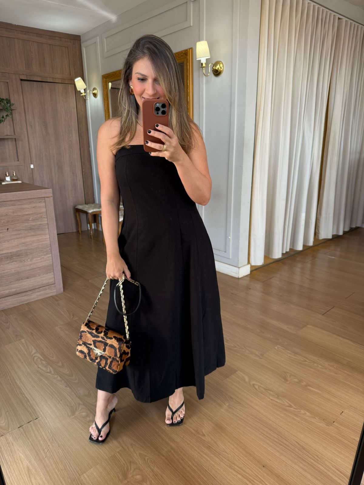 VESTIDO VISCOSE CAROLINA - PRETO - Espasso Bela | Moda Feminina