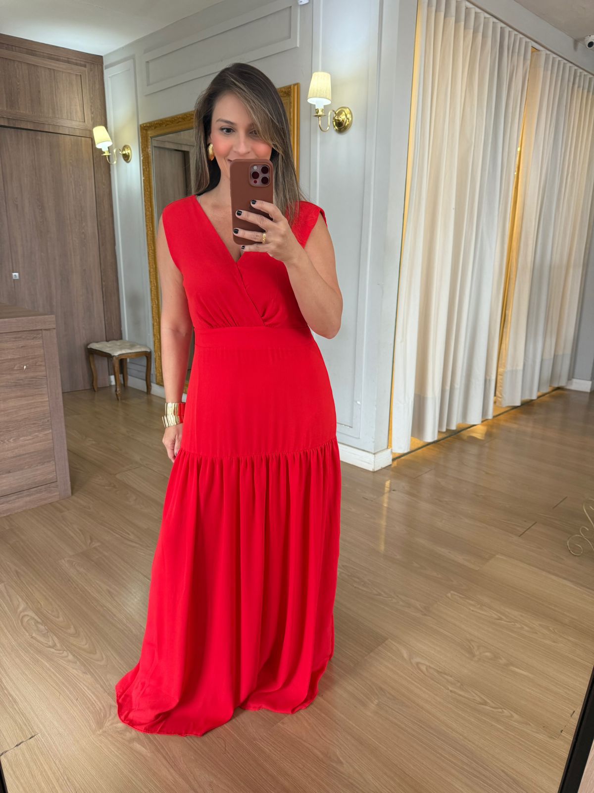 VESTIDO CREPE - VERMELHO - Espasso Bela | Moda Feminina