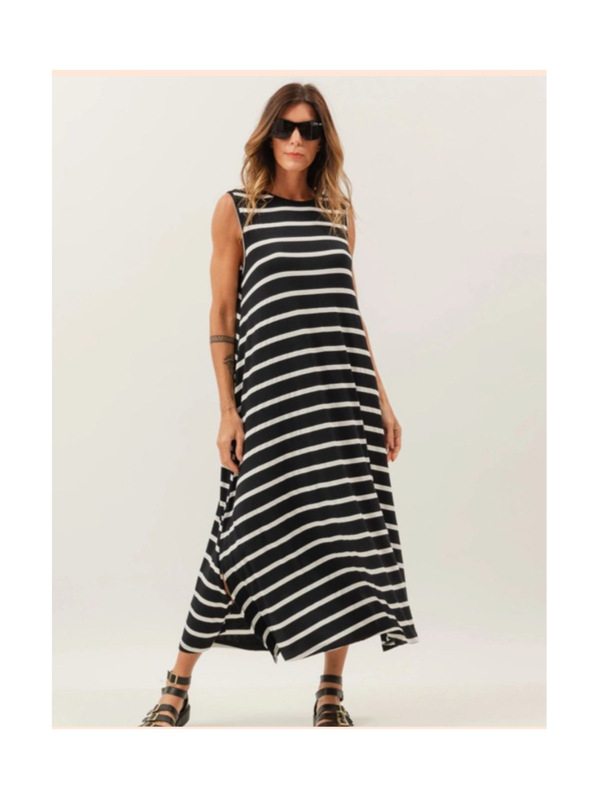 VESTIDO MALHA VISCOLYCRA - LISTRADO - Espasso Bela | Moda Feminina