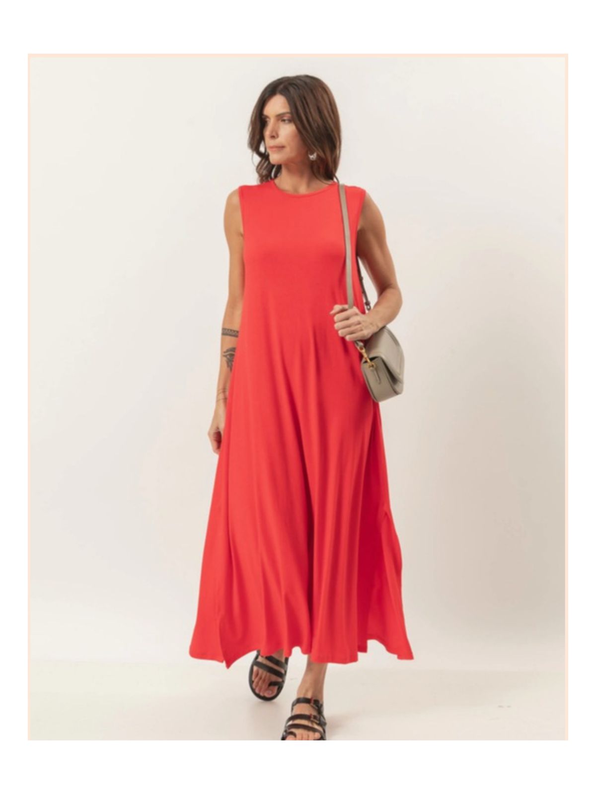 VESTIDO MALHA VISCOLYCRA - VERMELHO - Espasso Bela | Moda Feminina