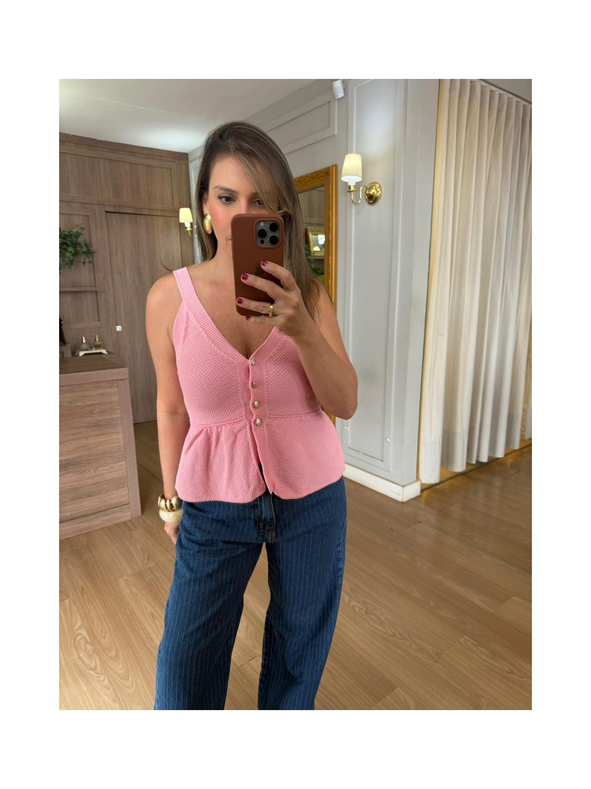 REGATA EM TRICO MODAL - ROSA - Espasso Bela | Moda Feminina