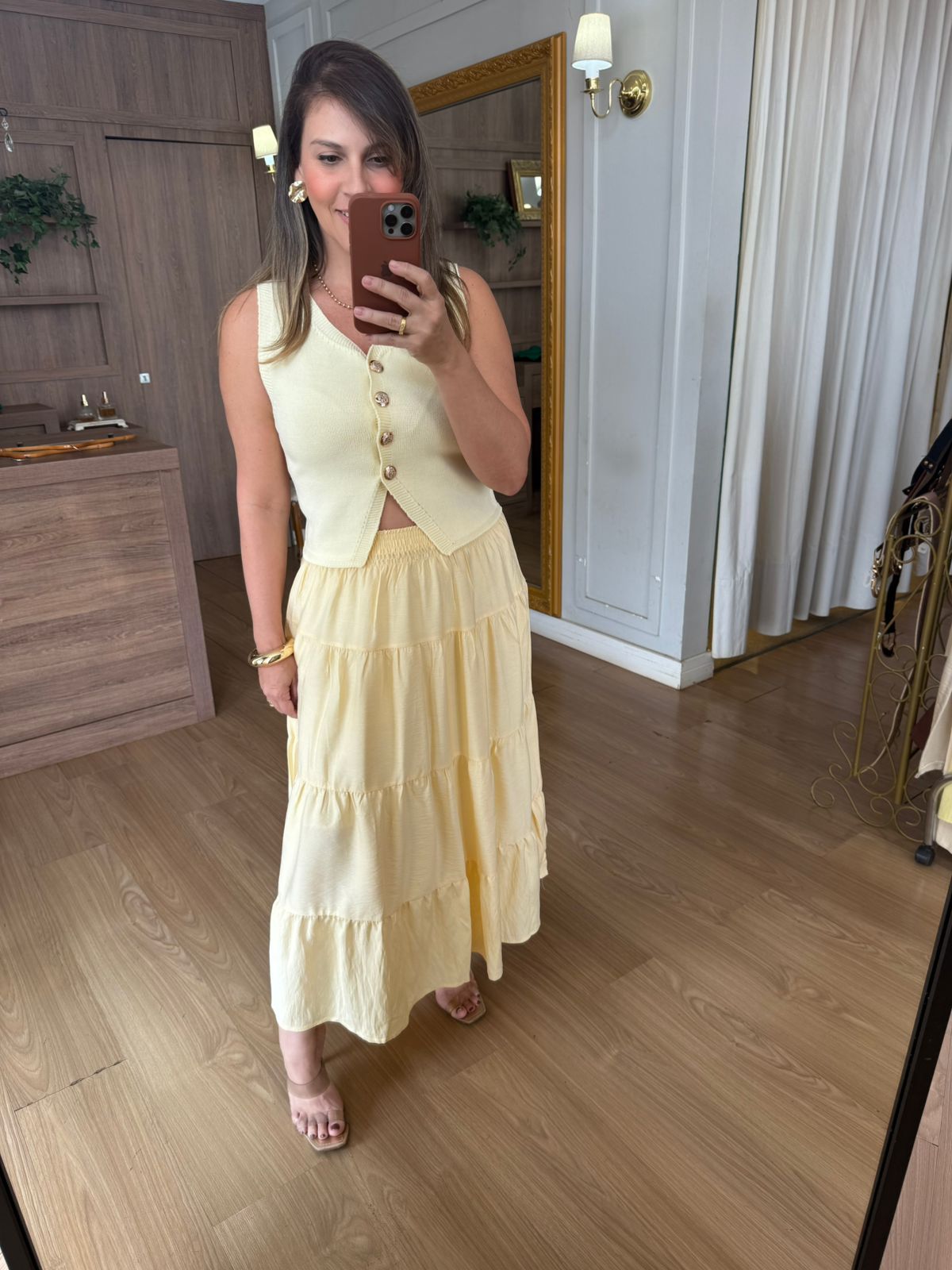 COLETE MODAL - AMARELO MANTEIGA - Espasso Bela | Moda Feminina