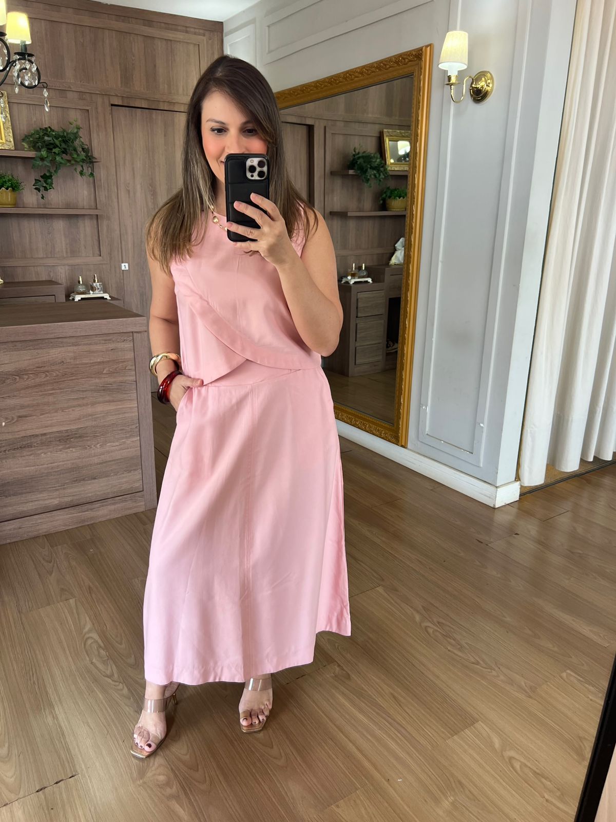 CONJUNTO EM LIOCEL BELA - ROSA - Espasso Bela | Moda Feminina