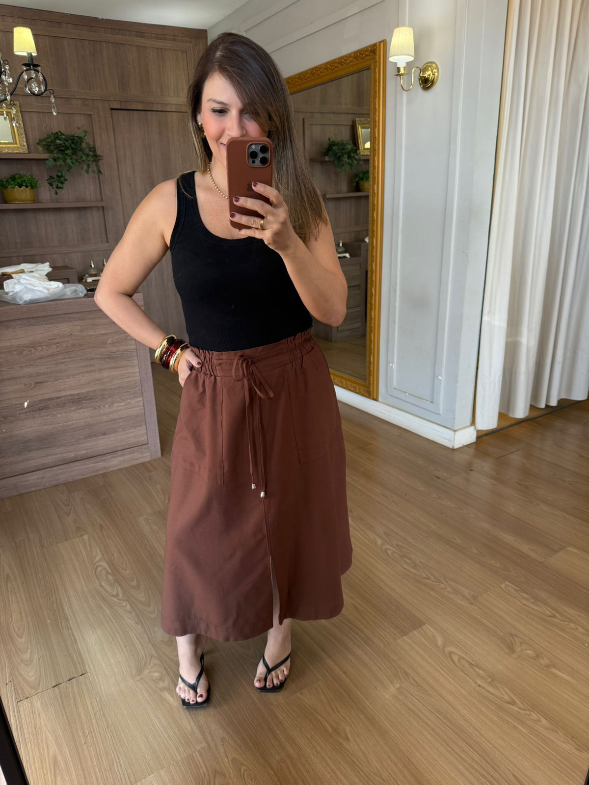 REGATA CANELADA - PRETA - Espasso Bela | Moda Feminina