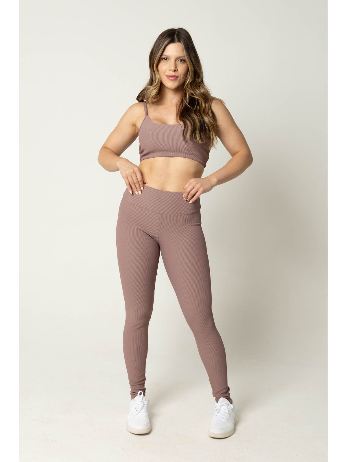 Calça Canelada Fitness Feminina Anatereza Lilás