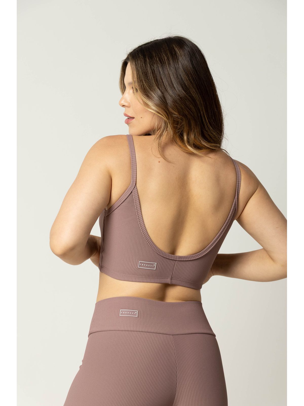 Calça Canelada Fitness Feminina Anatereza Lilás