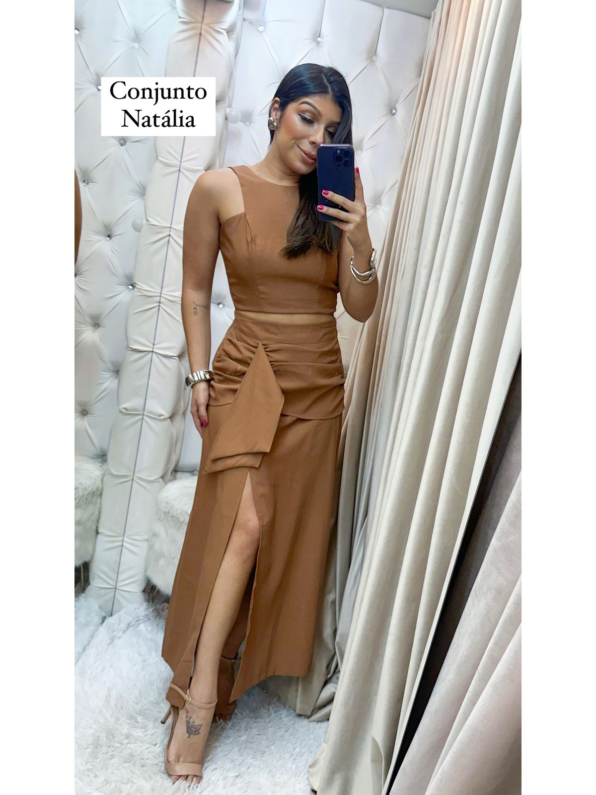Conjunto Natália marron - 2631-24 - FIKBELLA