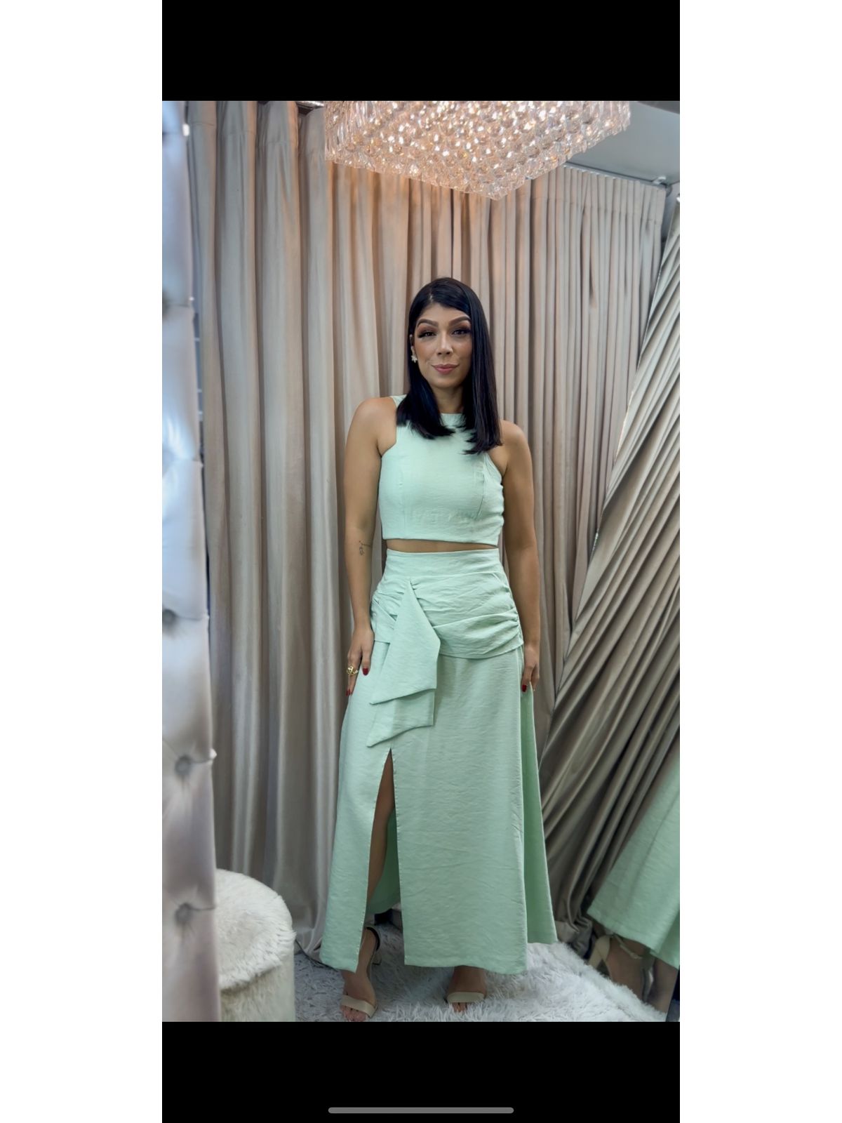 Conjunto Natália verde - 2631-36 - FIKBELLA