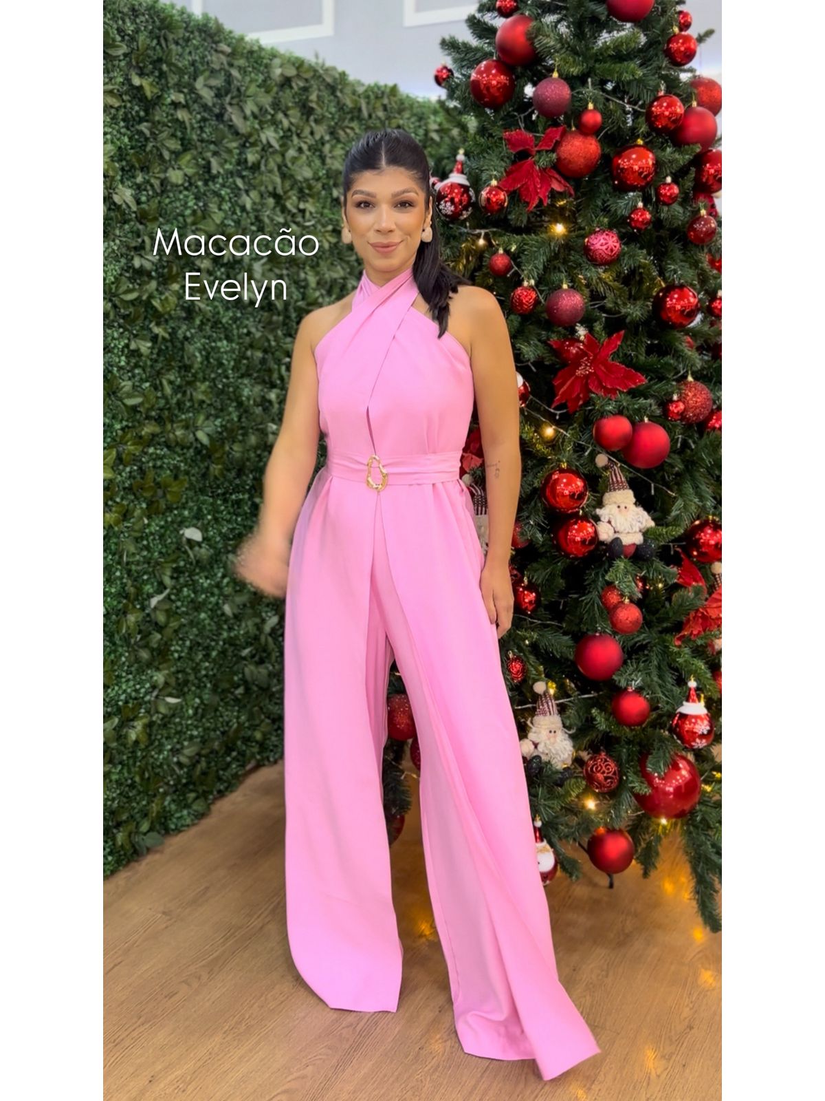 Macacão Evelyn Rosa - 4766-7 - FIKBELLA