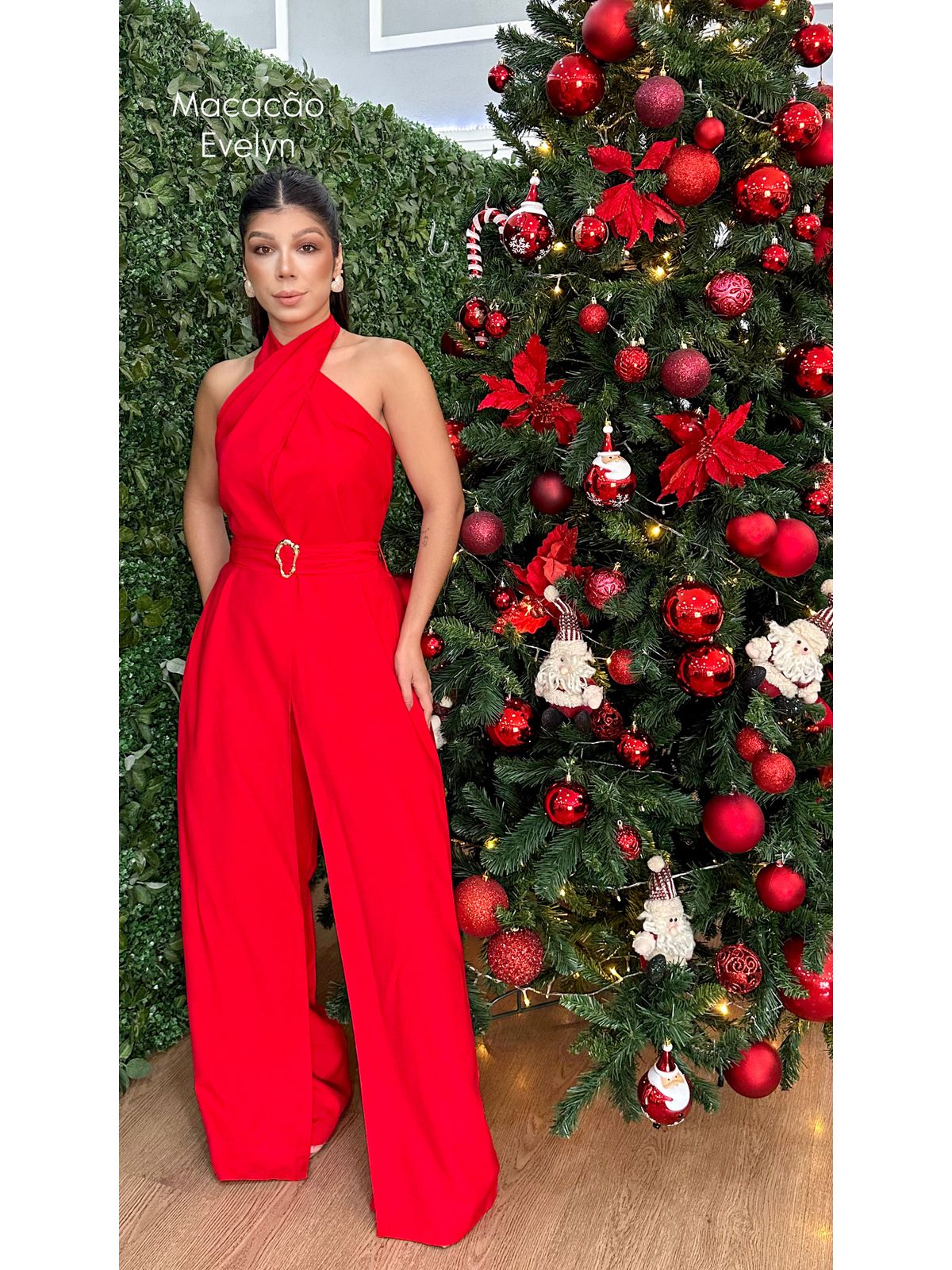 Macacão Evelyn Vermelho - 4766-2 - FIKBELLA