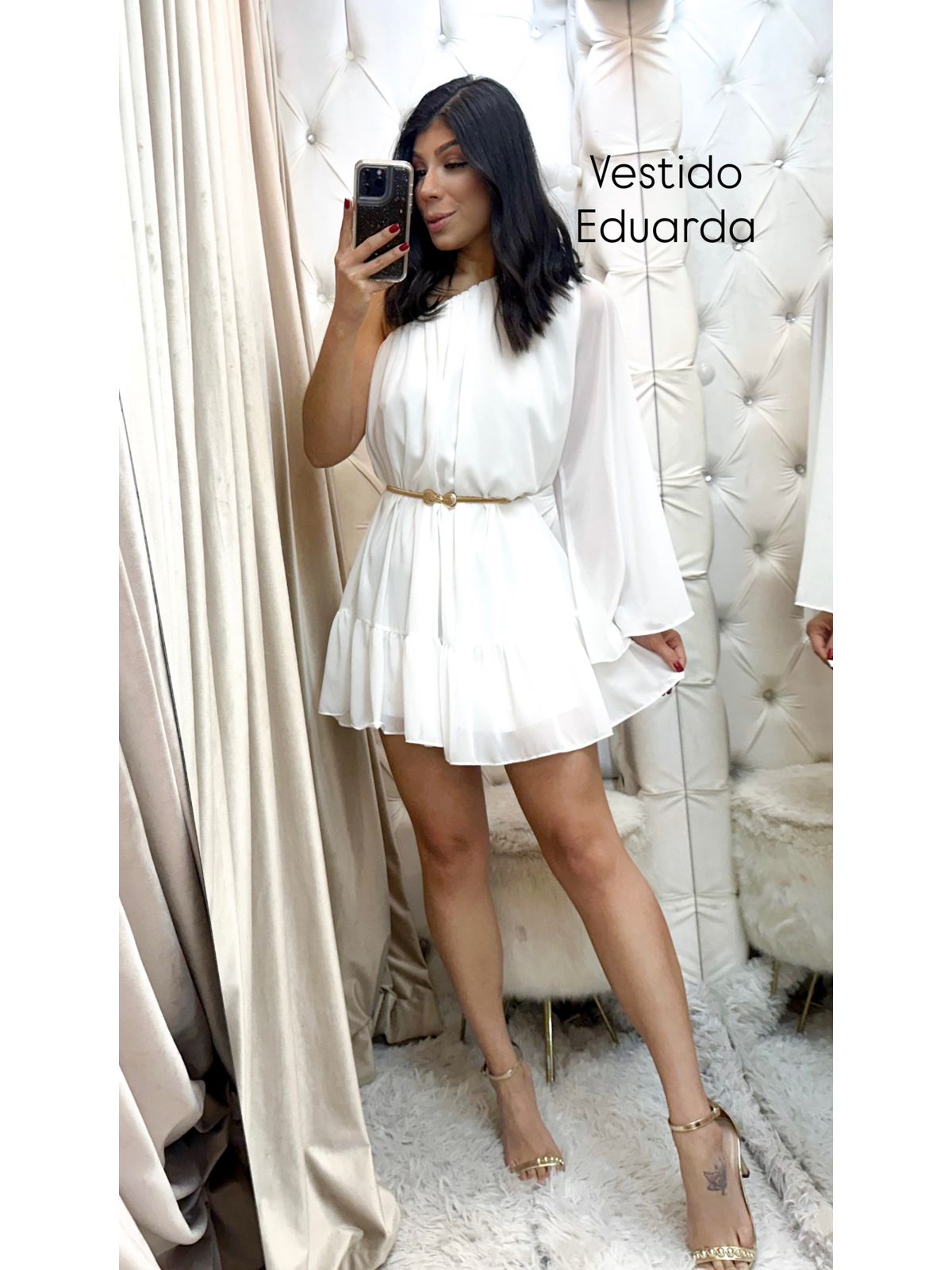 Vestido Eduarda off - 3862-8 - FIKBELLA