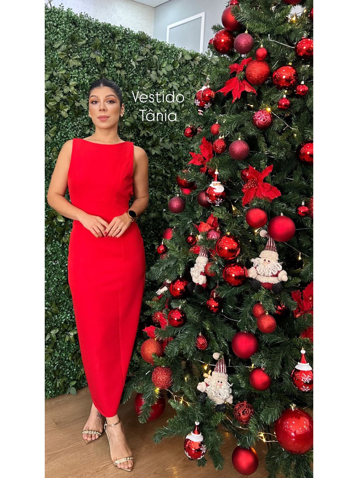 Vestido Tânia vermelho - 4692-1 - FIKBELLA