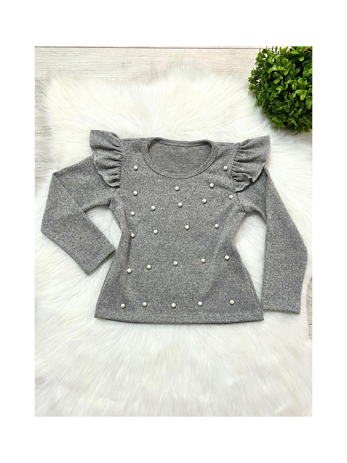 Blusa Lanzinha Cinza - Isa Cintra Moda Infantil