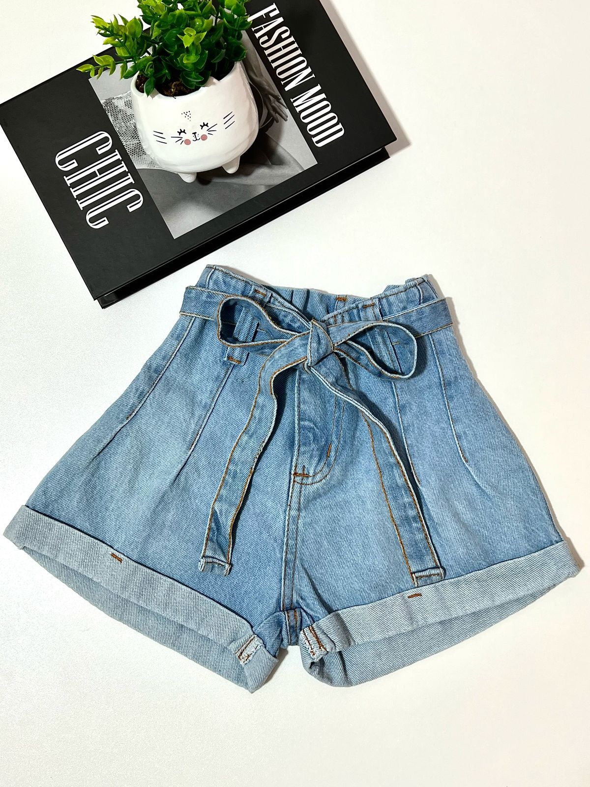 Short Infantil jeans clochard - Isa Cintra Moda Infantil