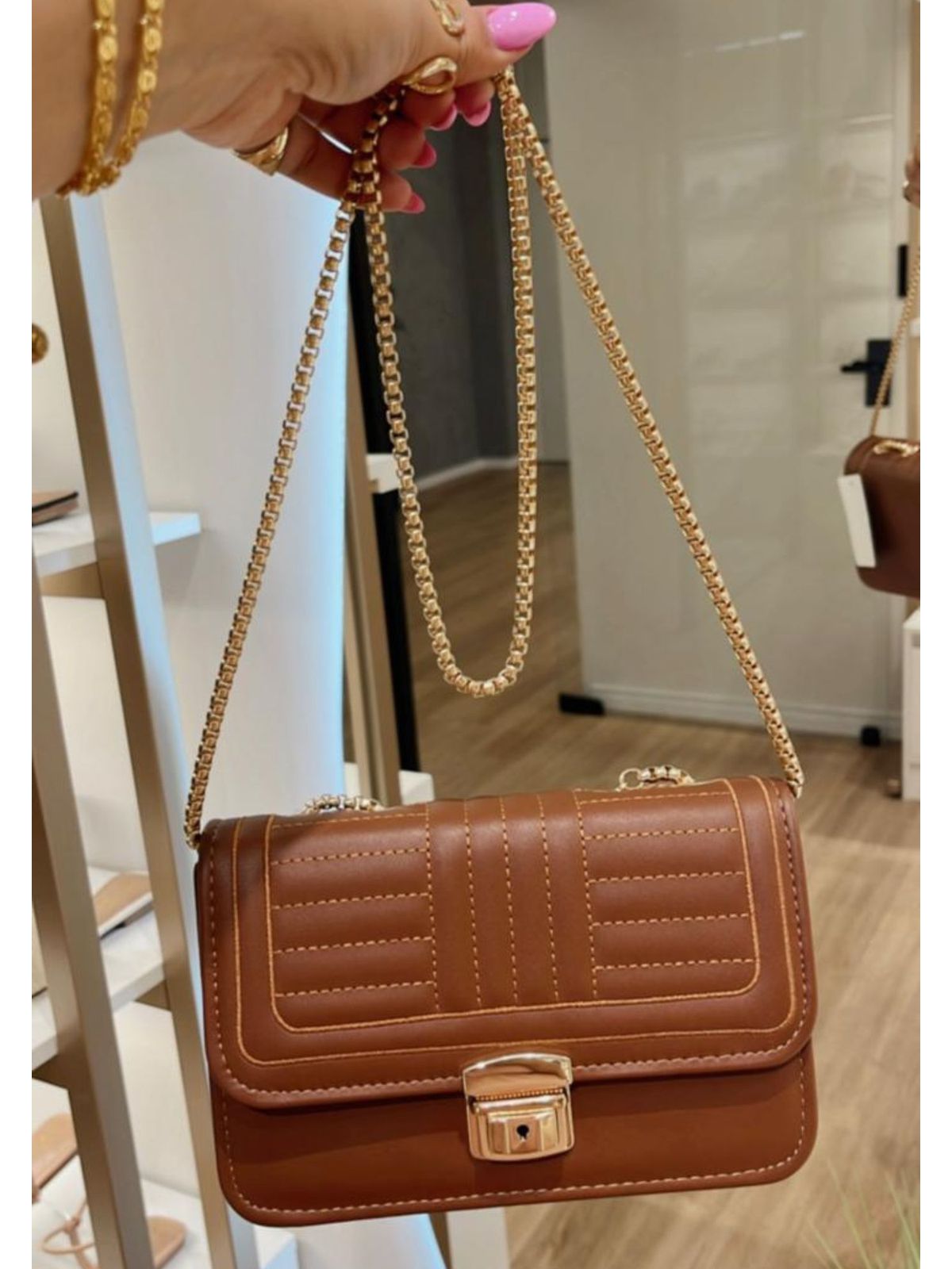 Bolsa Corrente Marrom