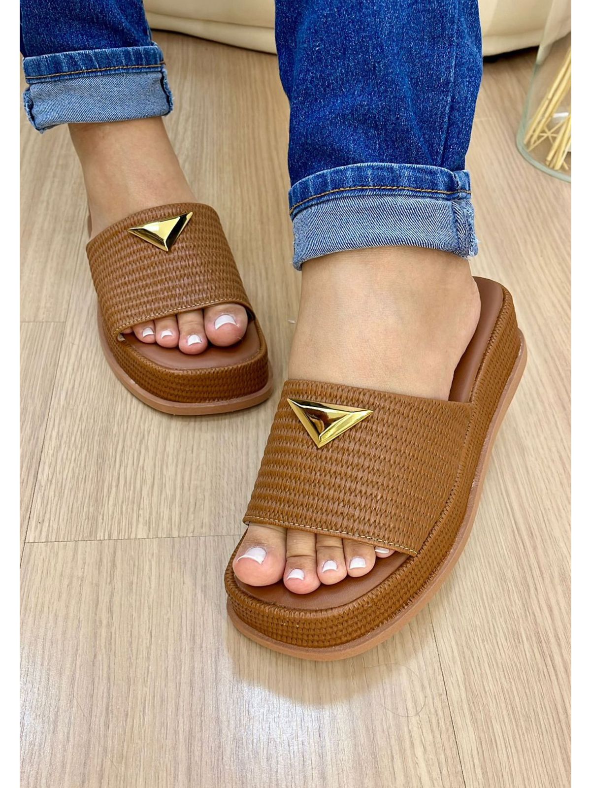 Flat Paty Caramelo