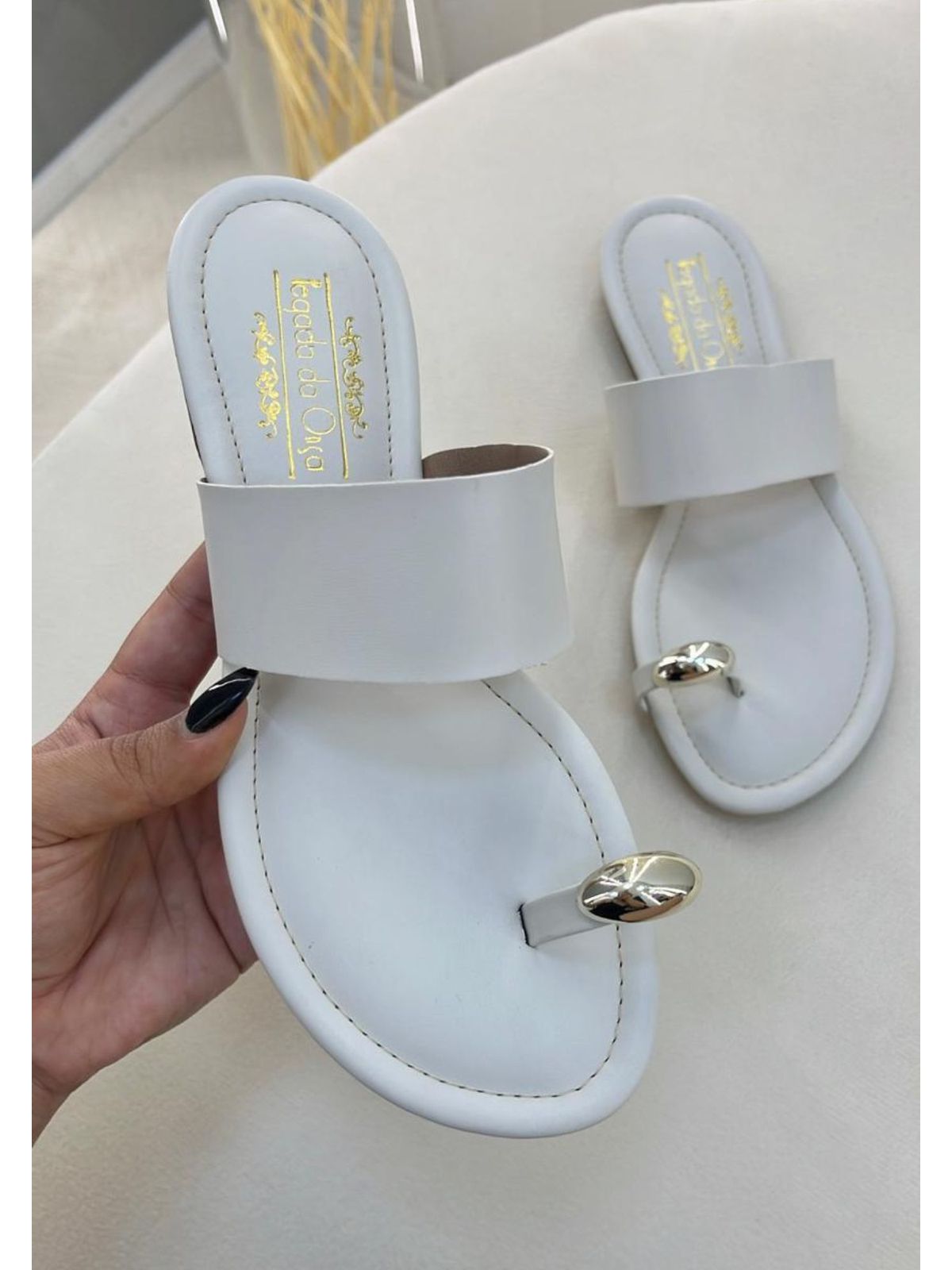 Rasteira Suzy Off White