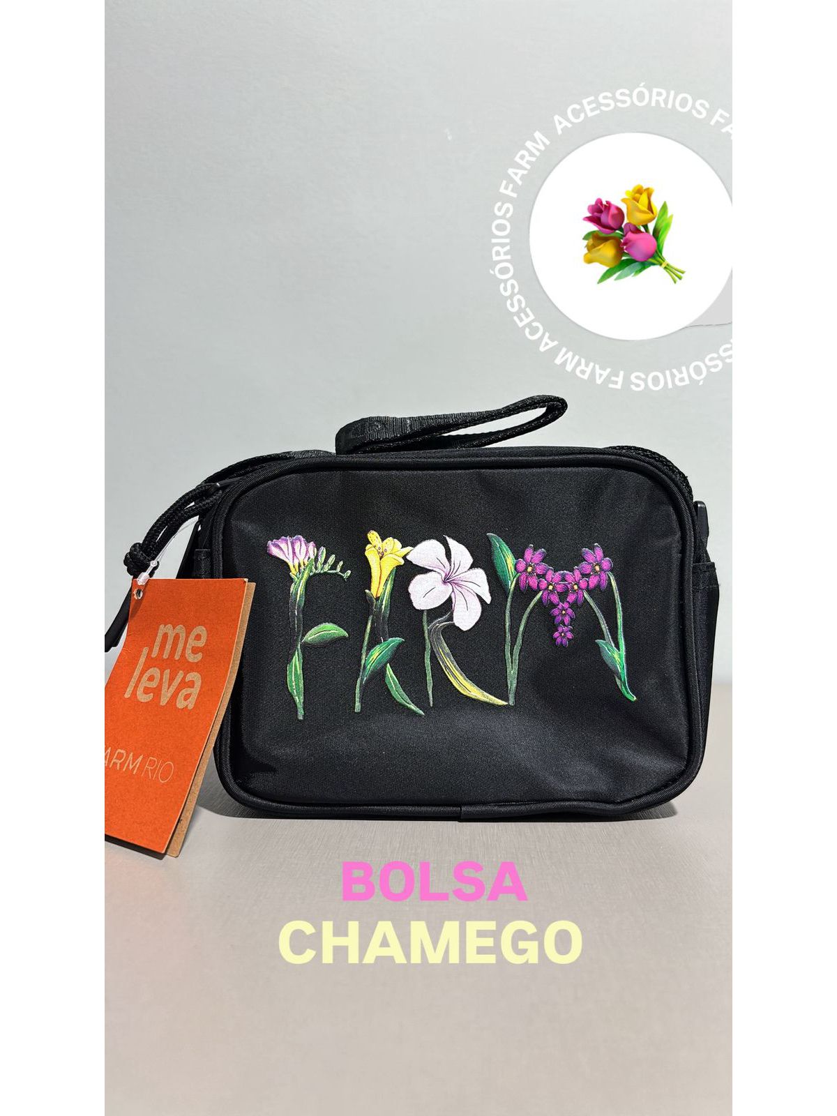 Bolsa Chamego Romance em Flor Farm